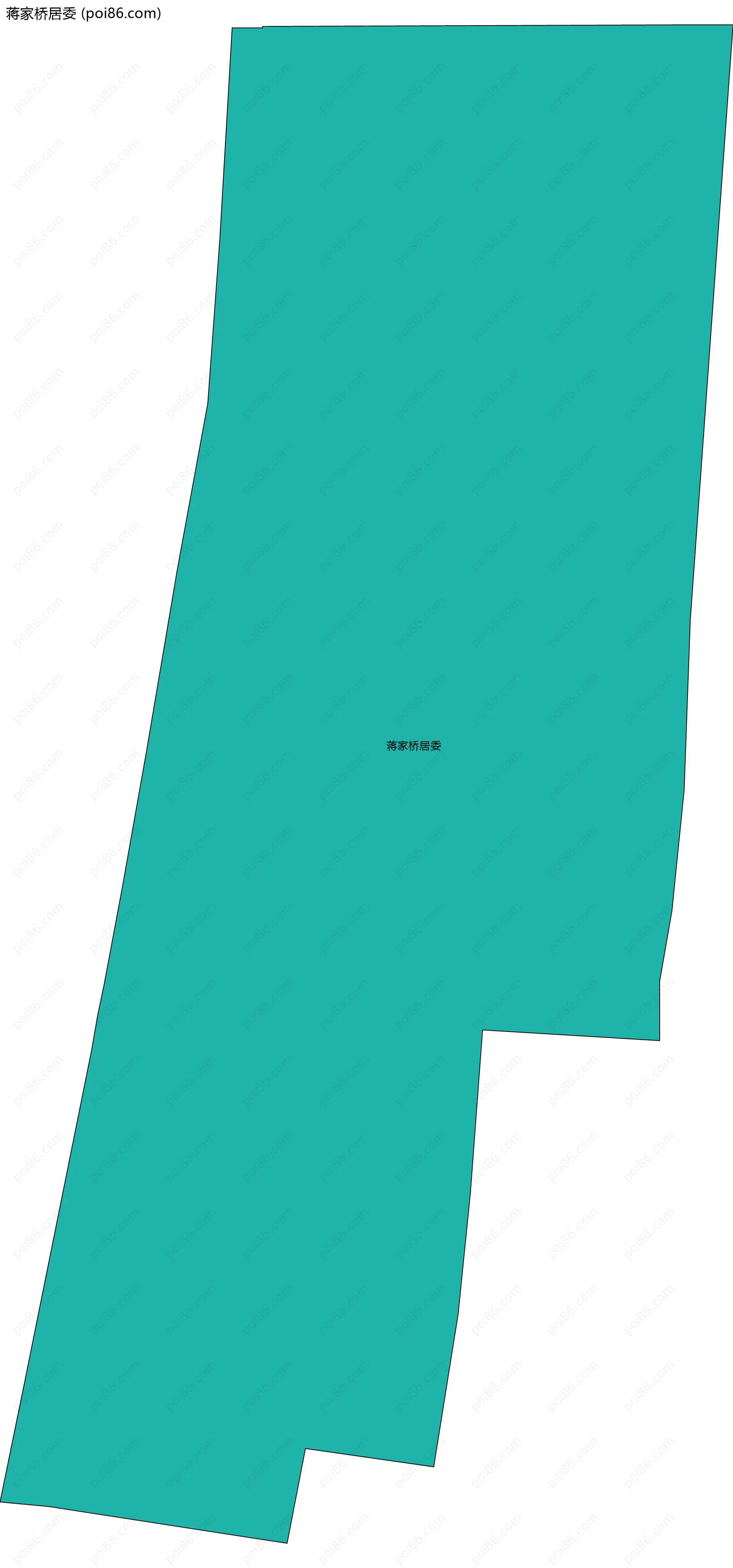 蒋家桥居委边界地图