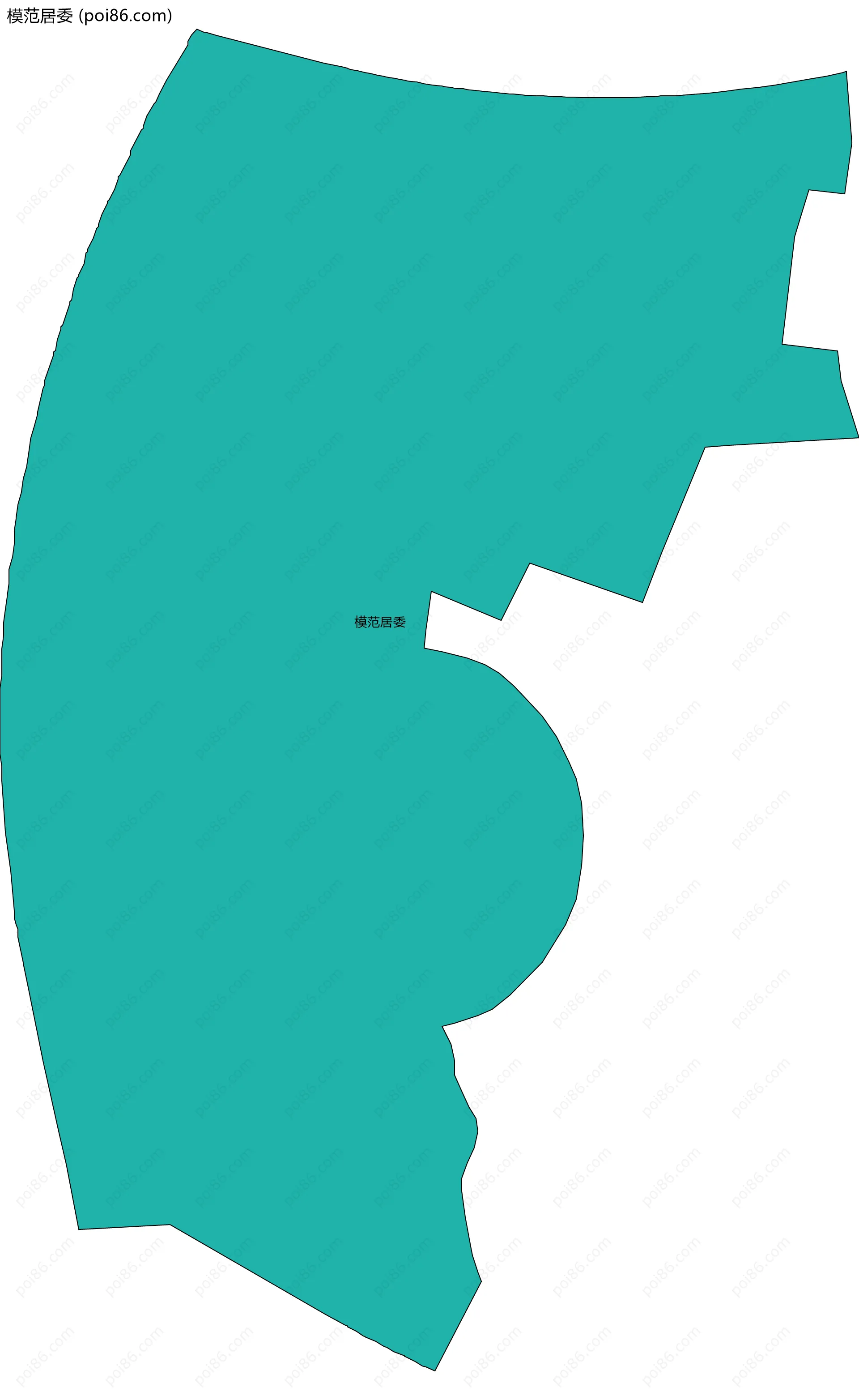 模范居委边界地图