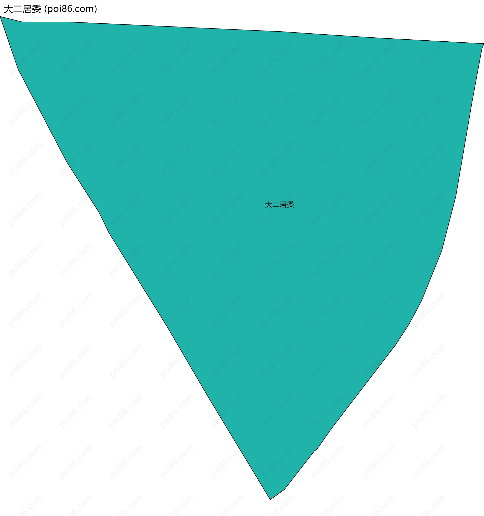 大二居委边界地图