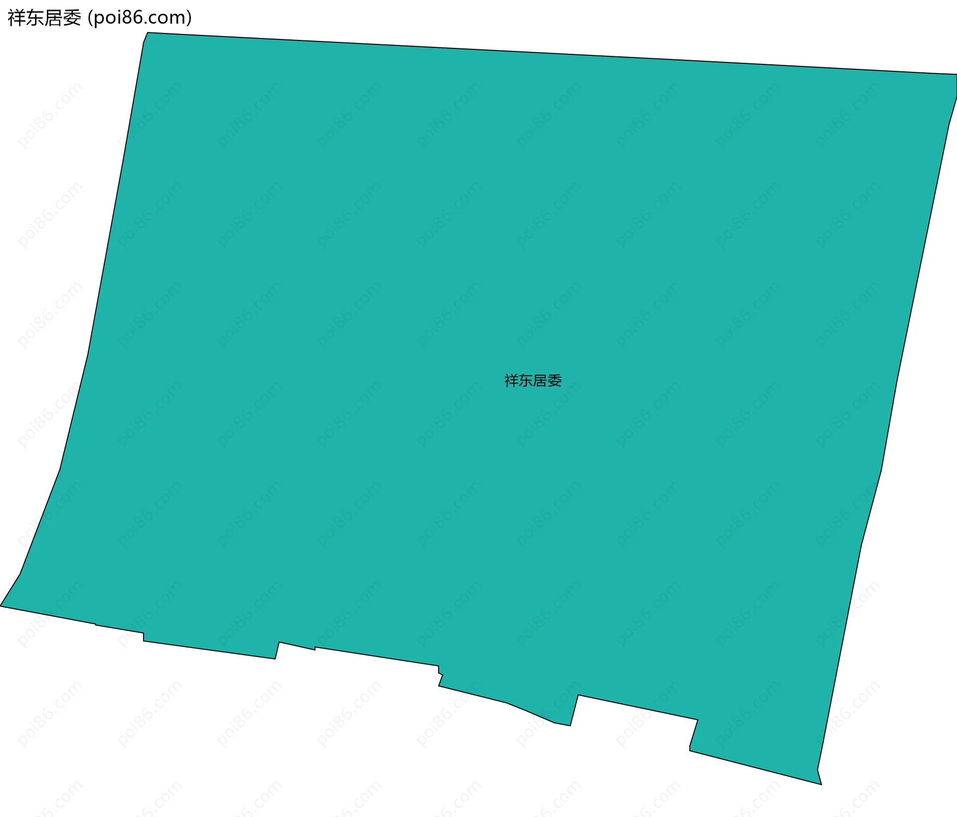 祥东居委边界地图