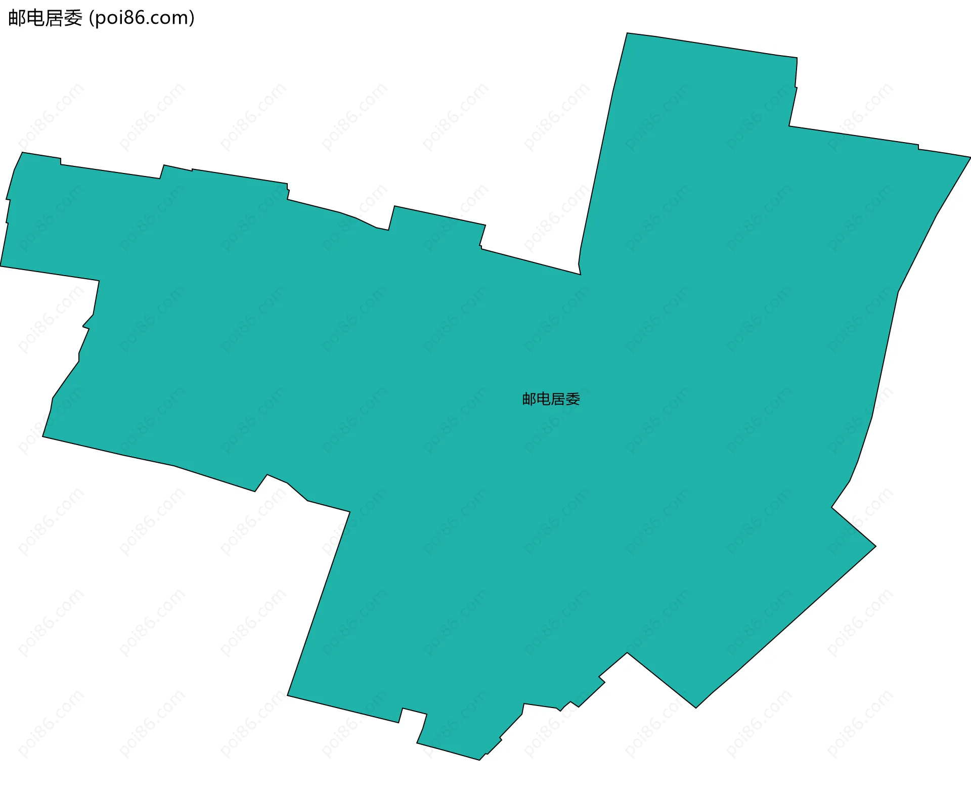 邮电居委边界地图