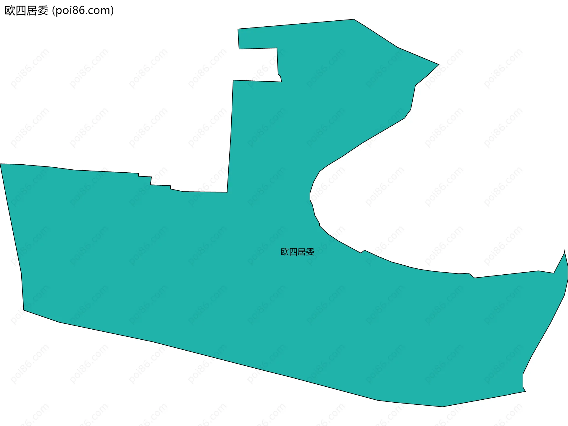 欧四居委边界地图