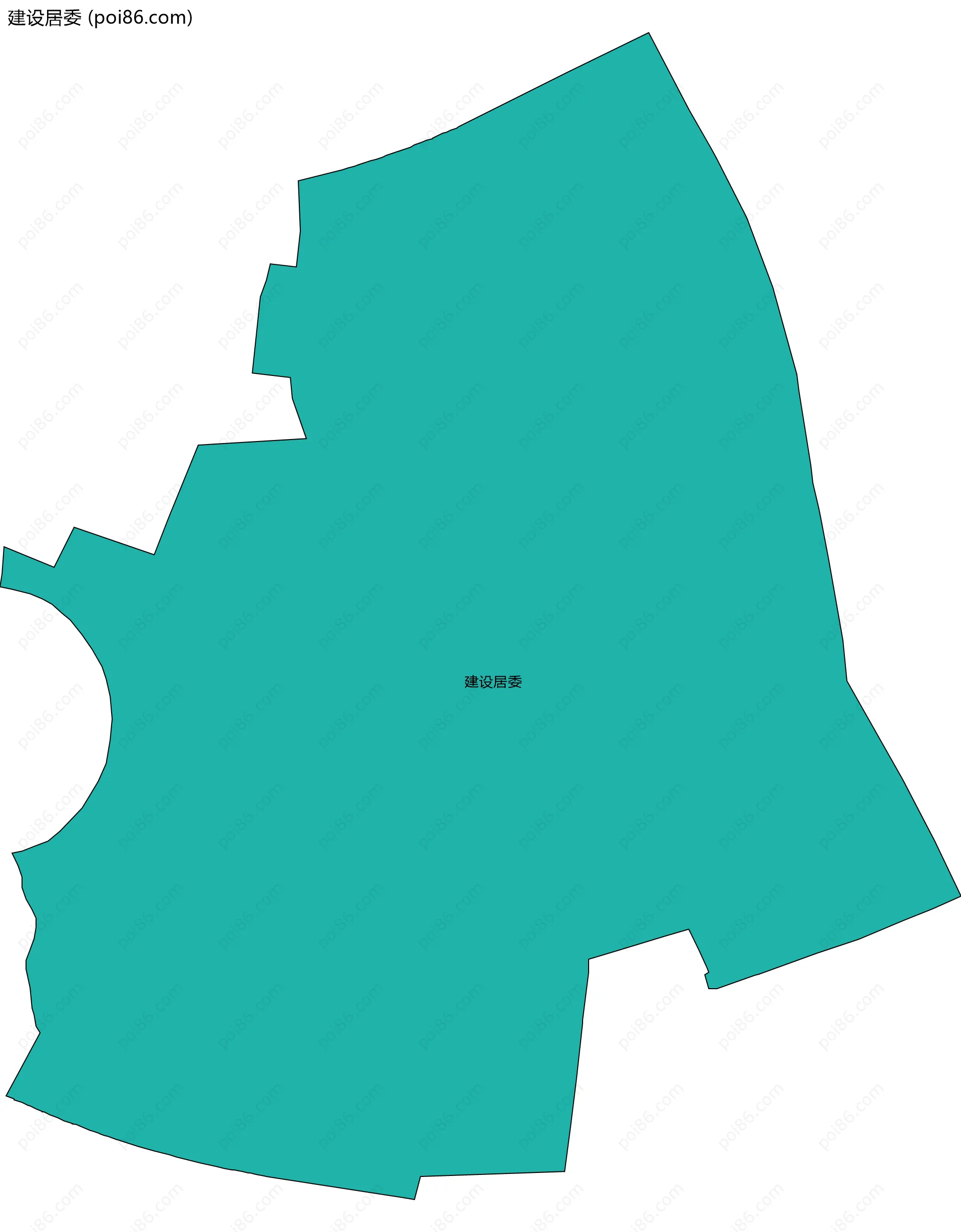 建设居委边界地图