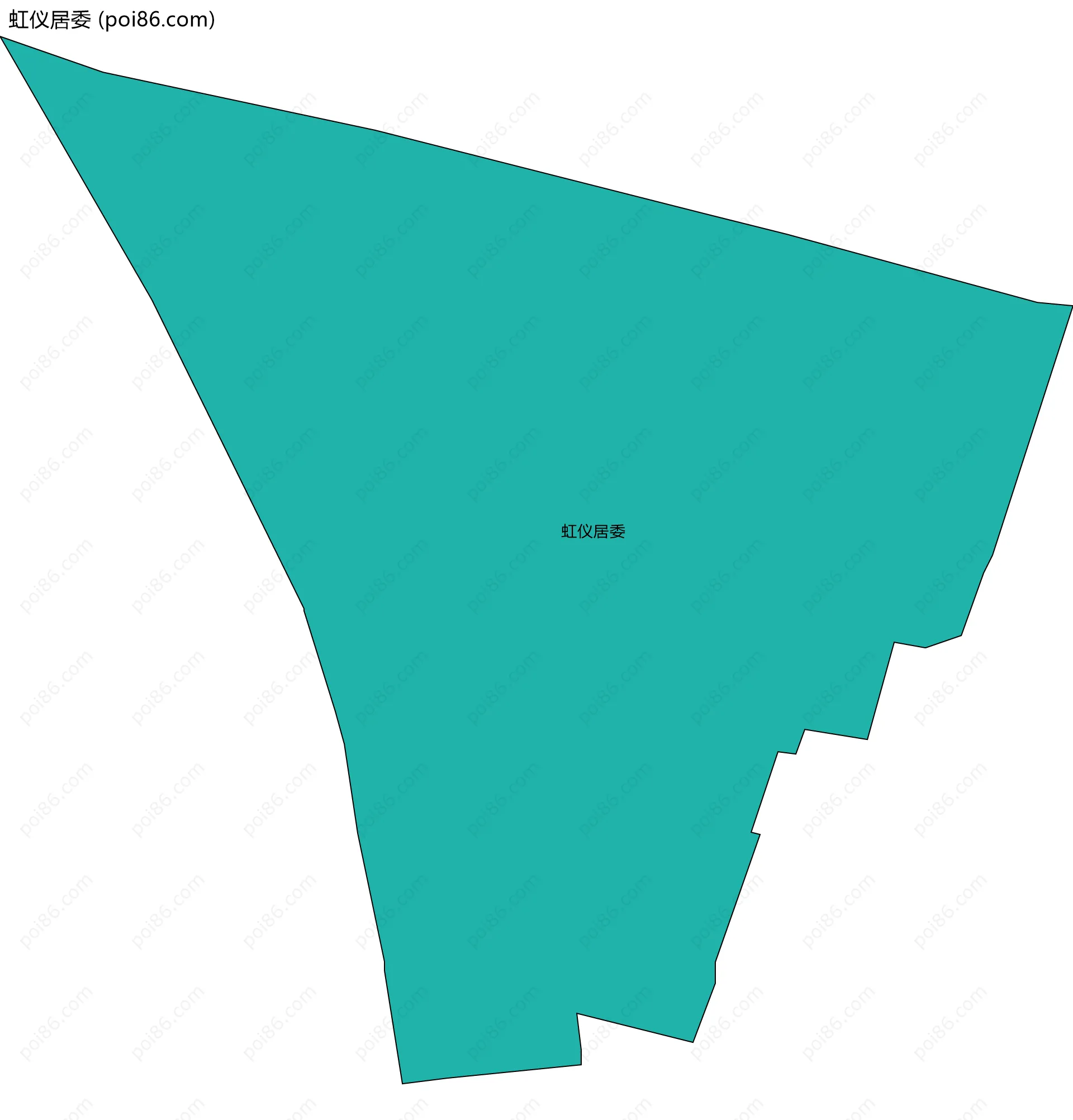 虹仪居委边界地图