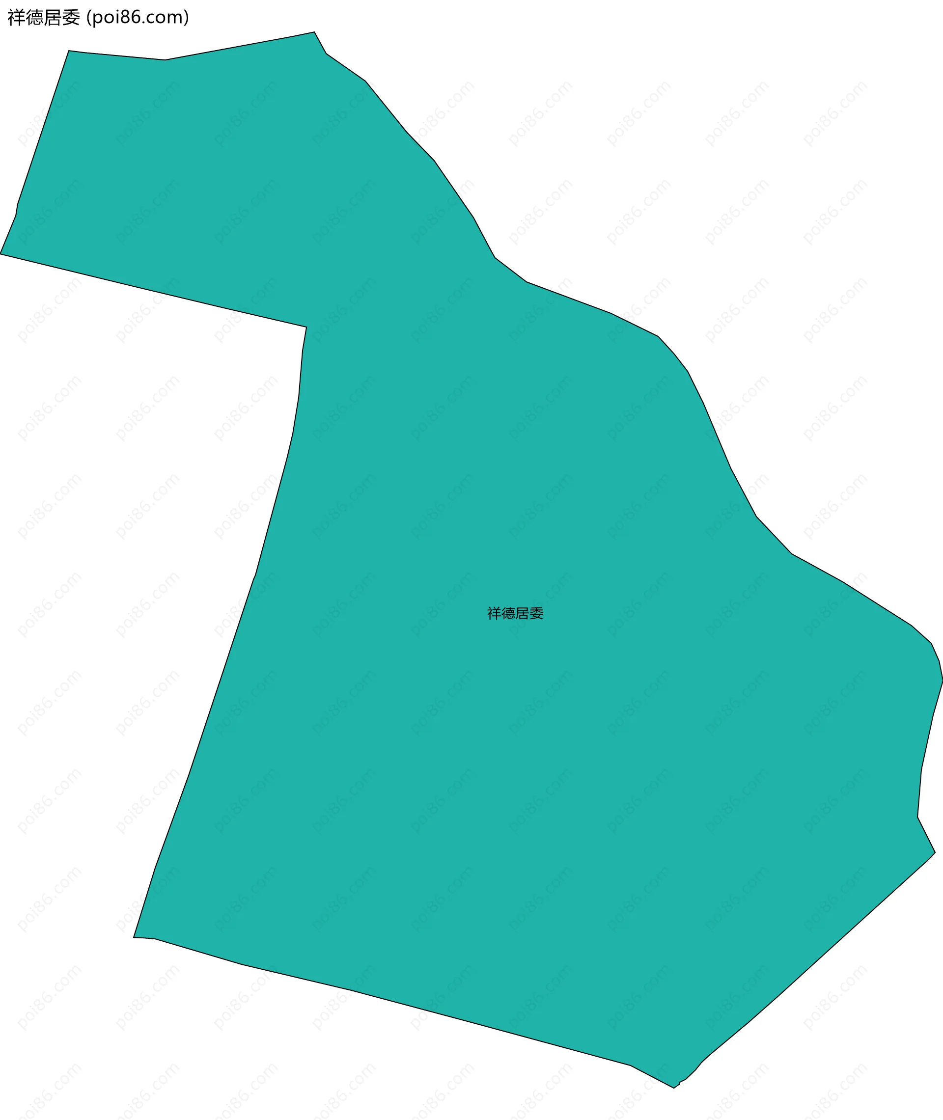 祥德居委边界地图