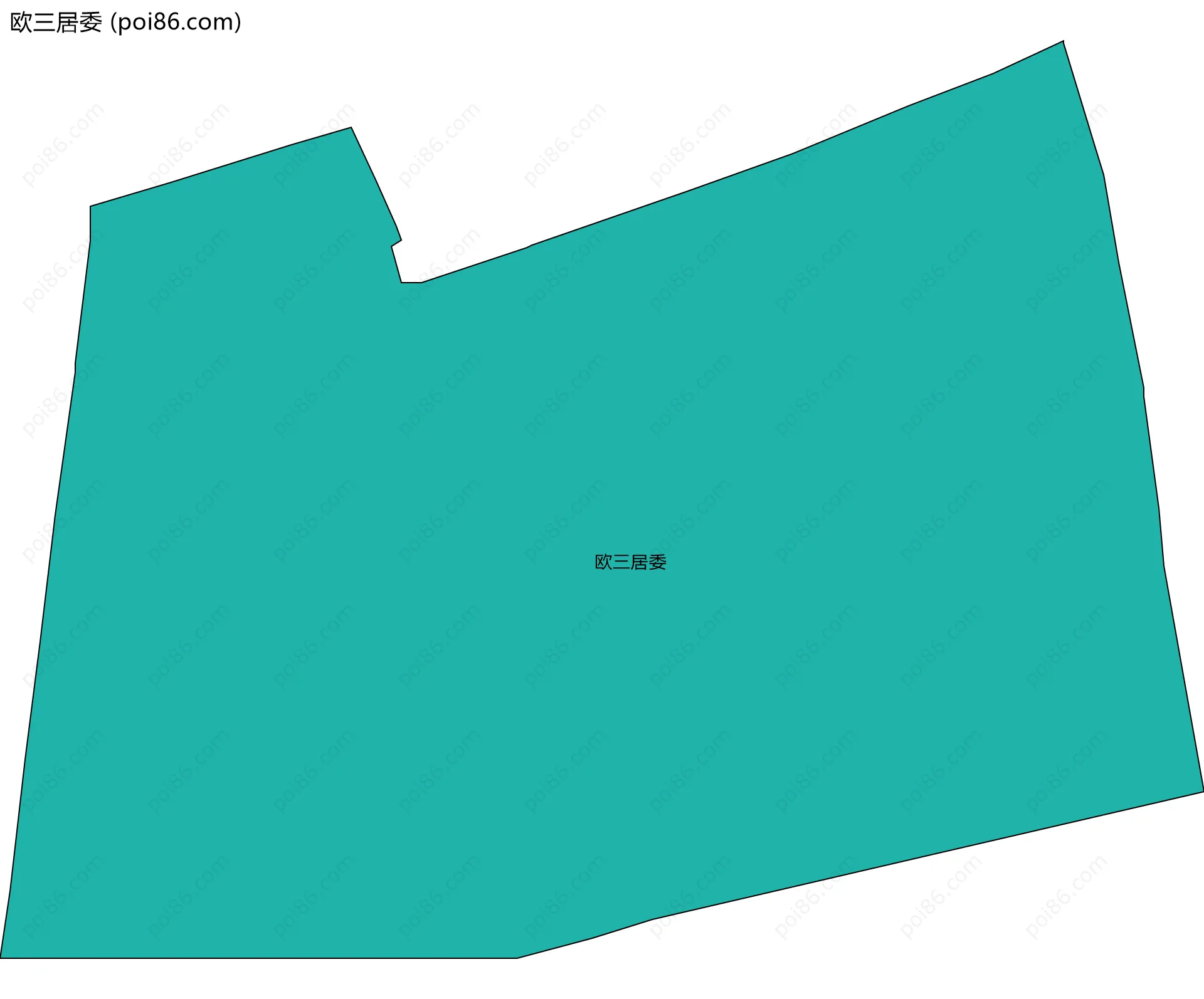 欧三居委边界地图