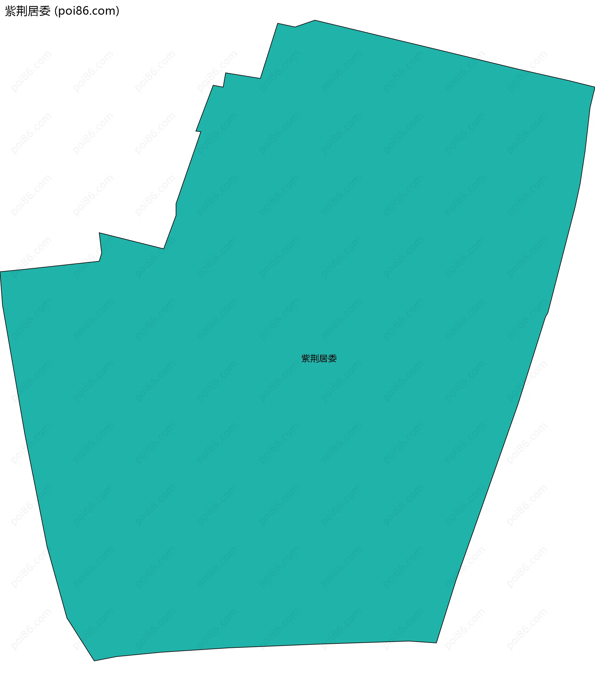 紫荆居委边界地图