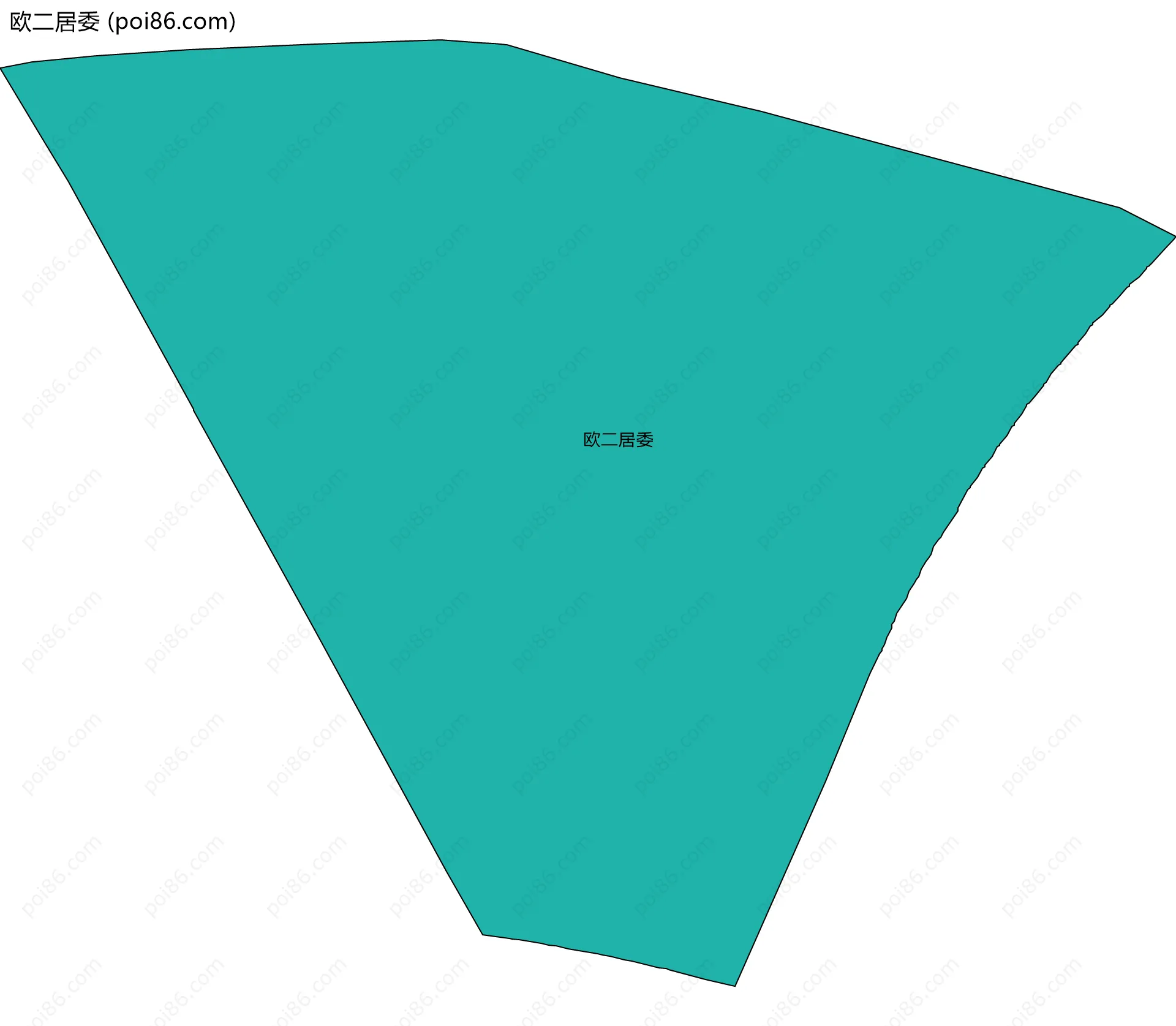 欧二居委边界地图