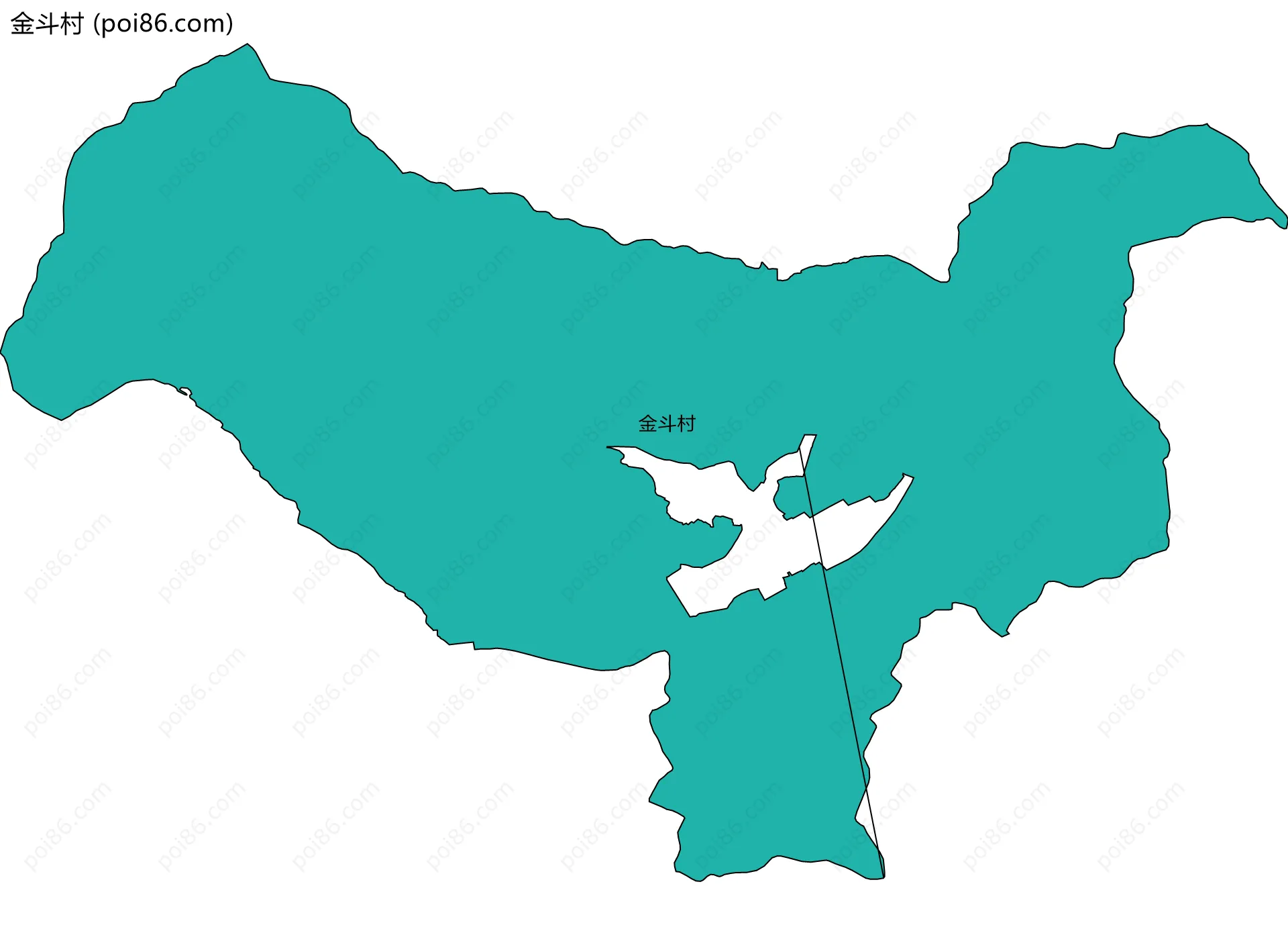 金斗村边界地图