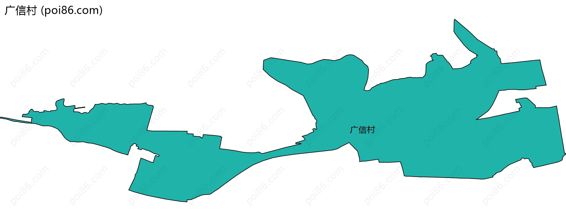 广信村边界地图