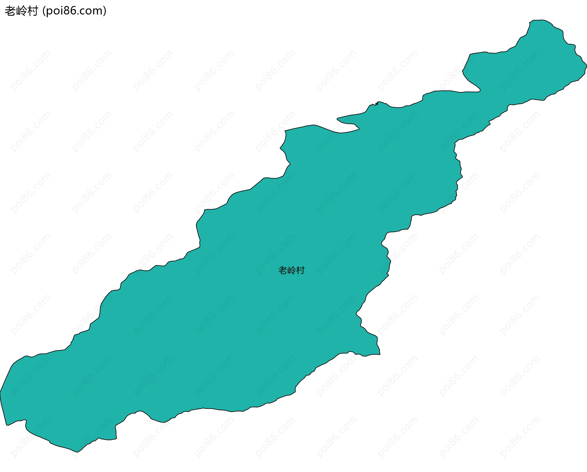 老岭村边界地图