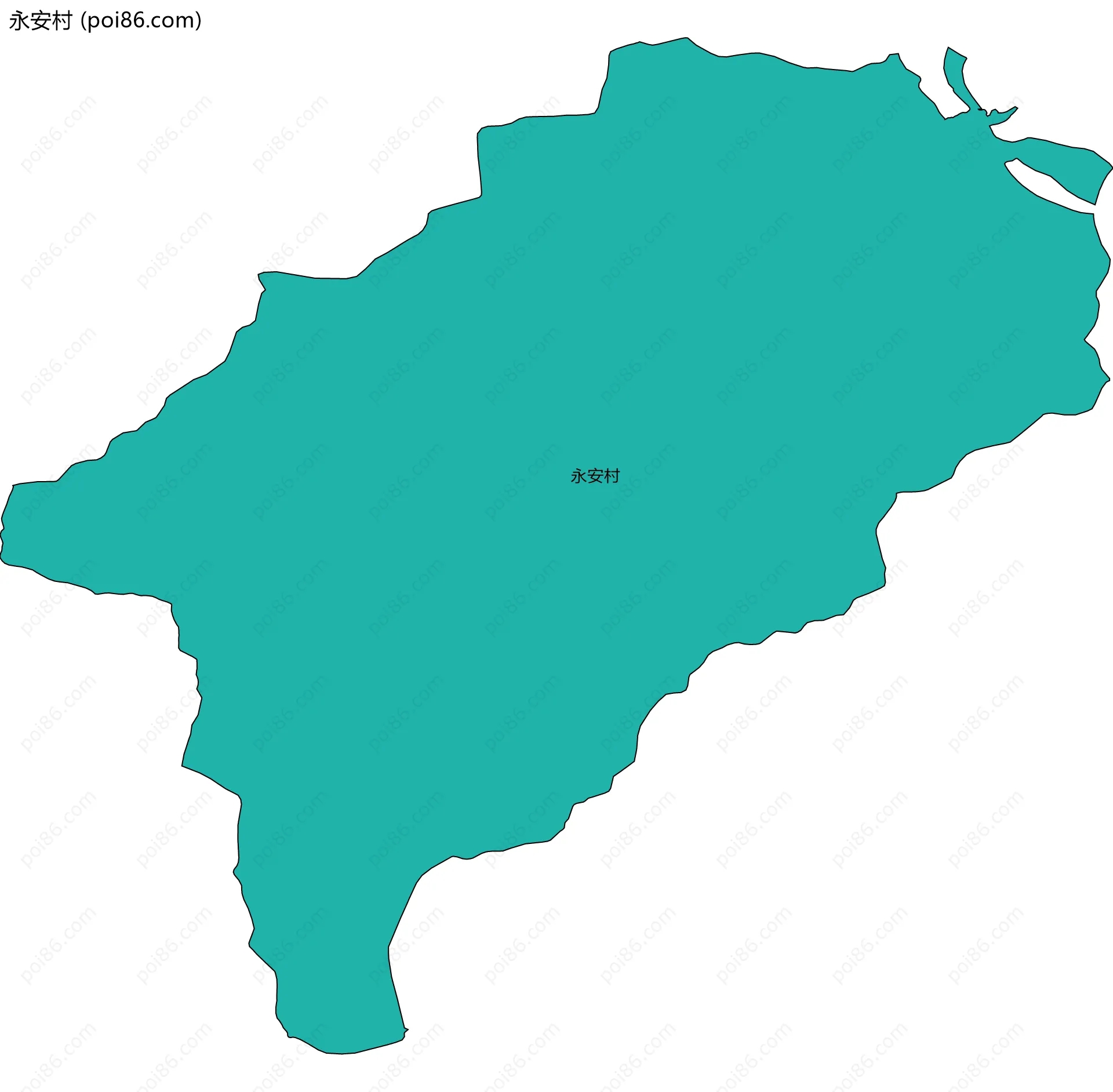 永安村边界地图