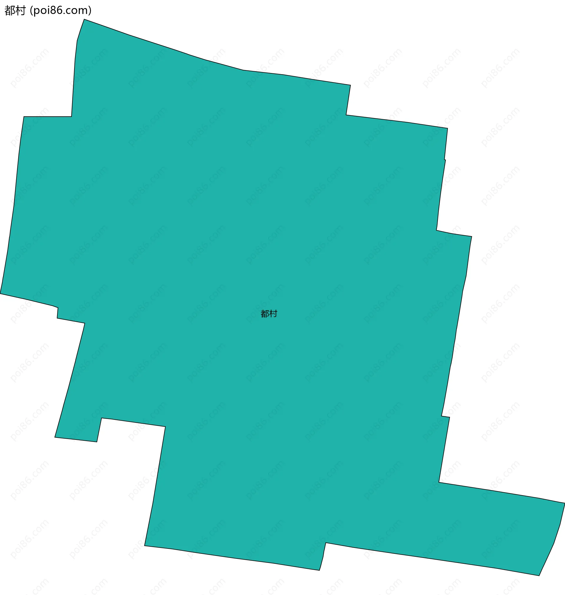 都村边界地图