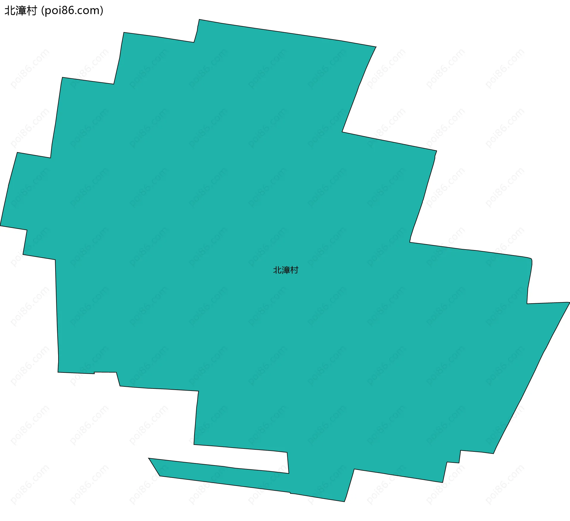 北漳村边界地图