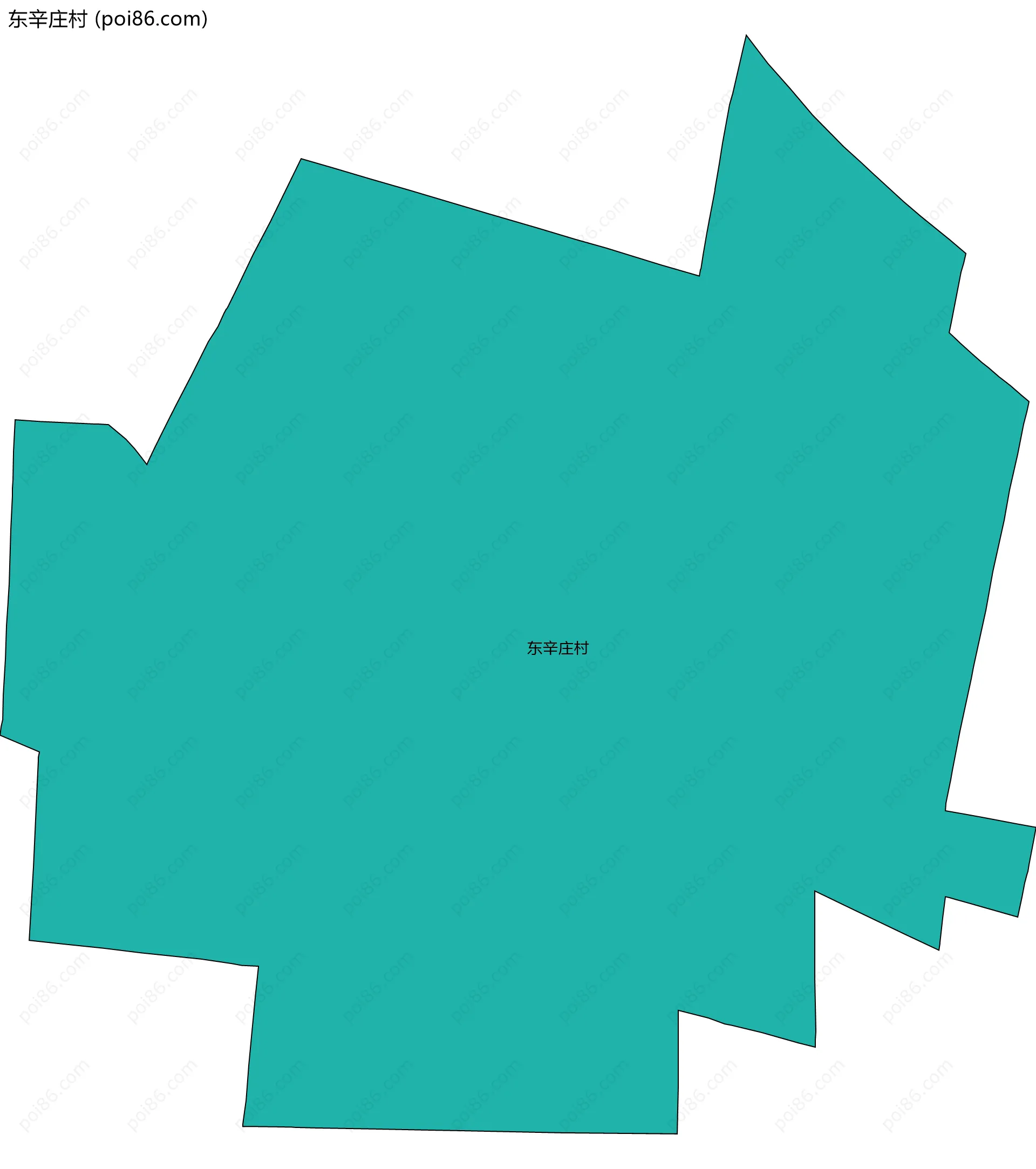 东辛庄村边界地图