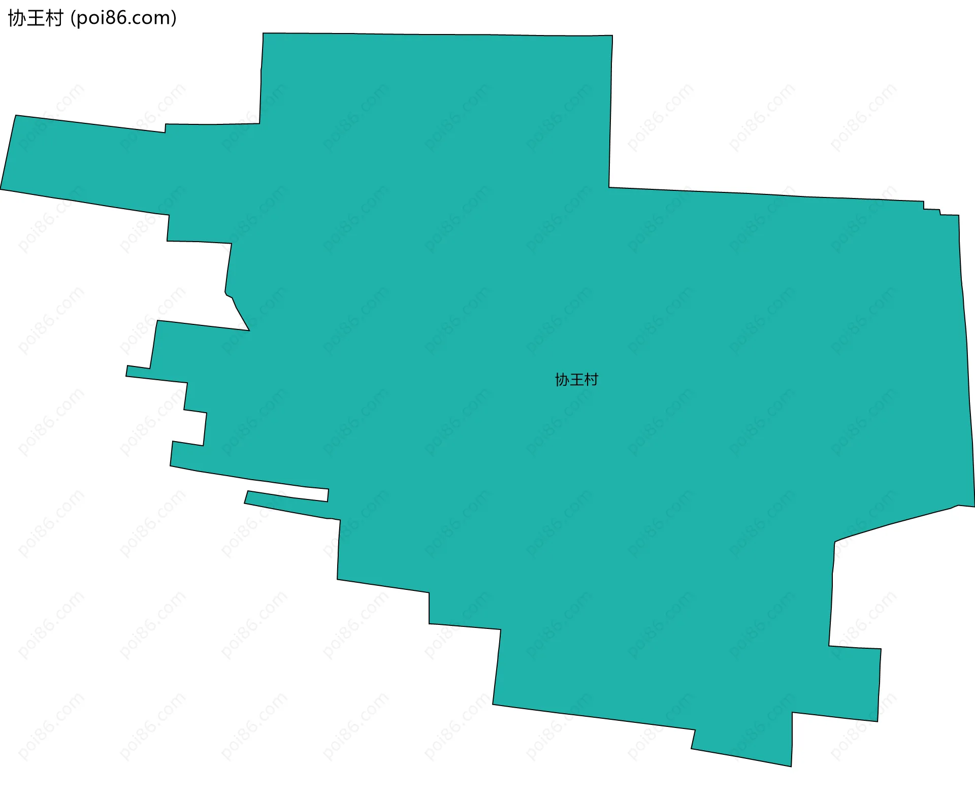 协王村边界地图