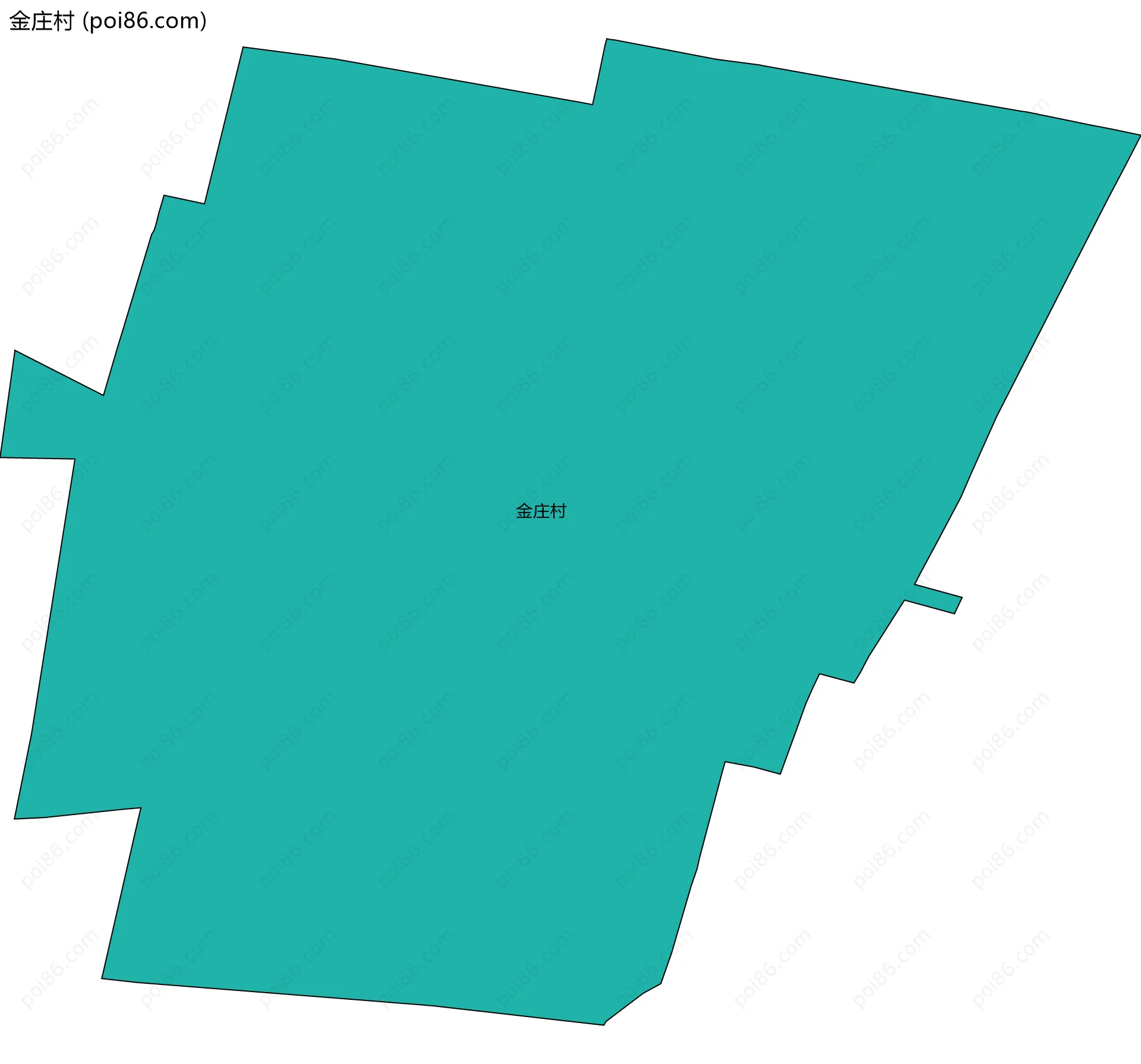金庄村边界地图