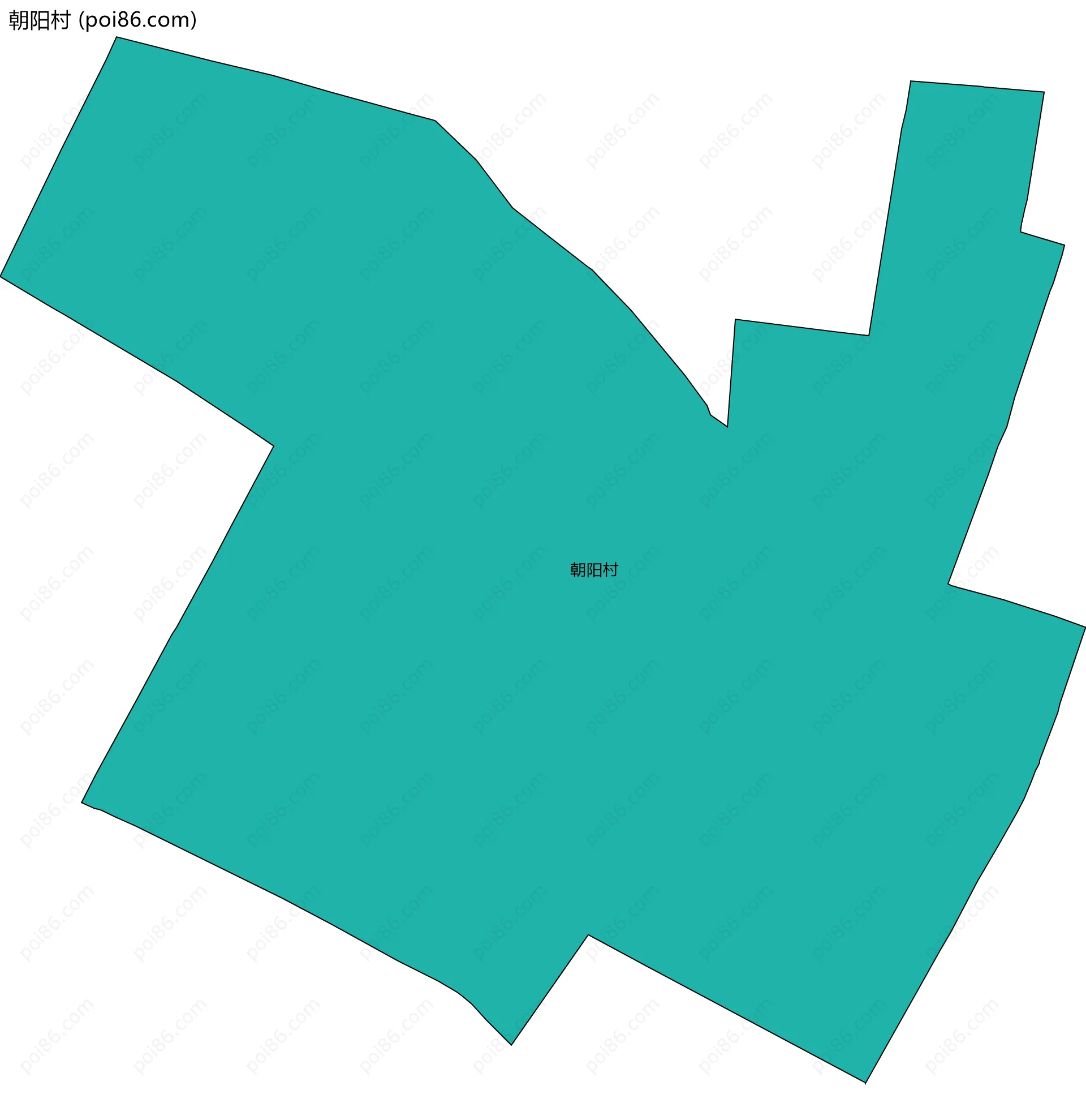 朝阳村边界地图