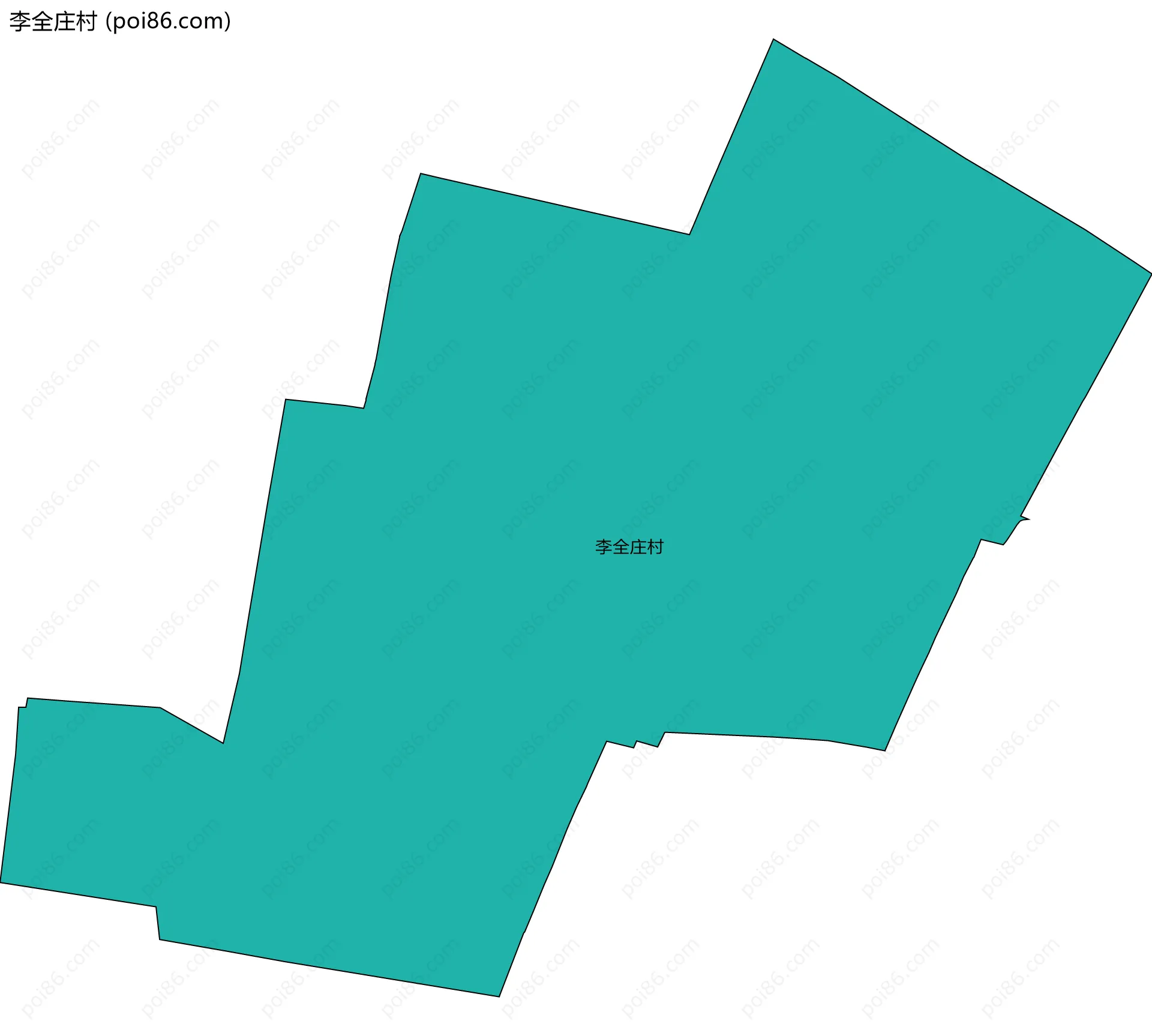 李全庄村边界地图