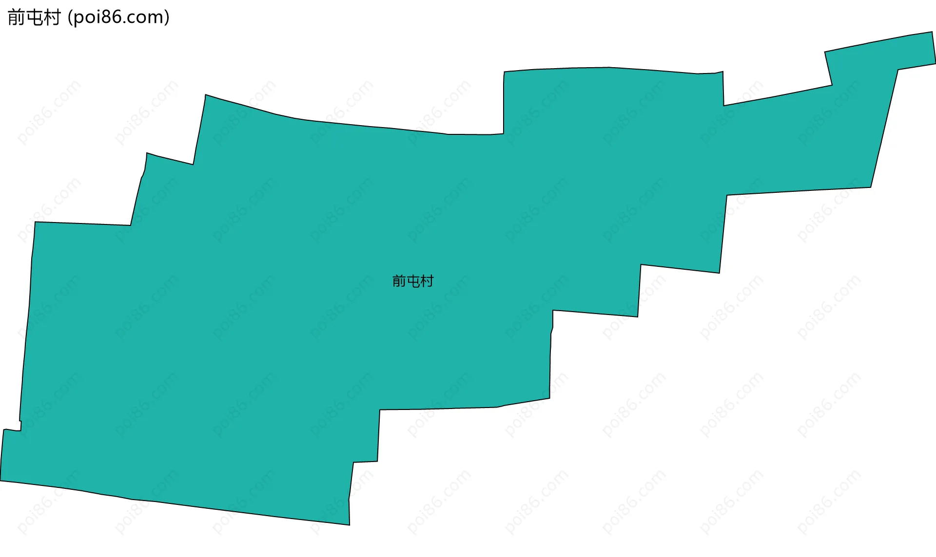 前屯村边界地图