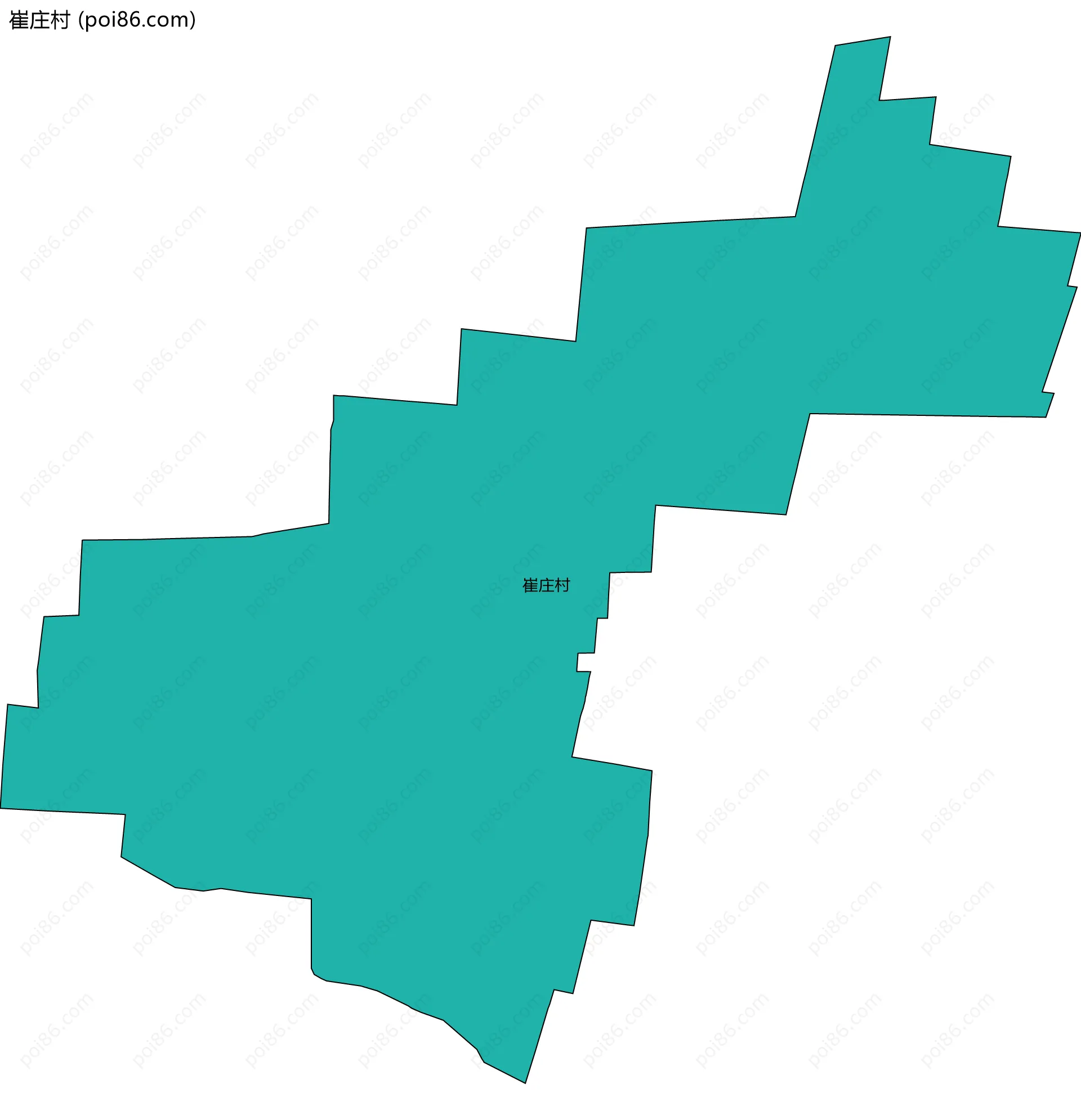 崔庄村边界地图