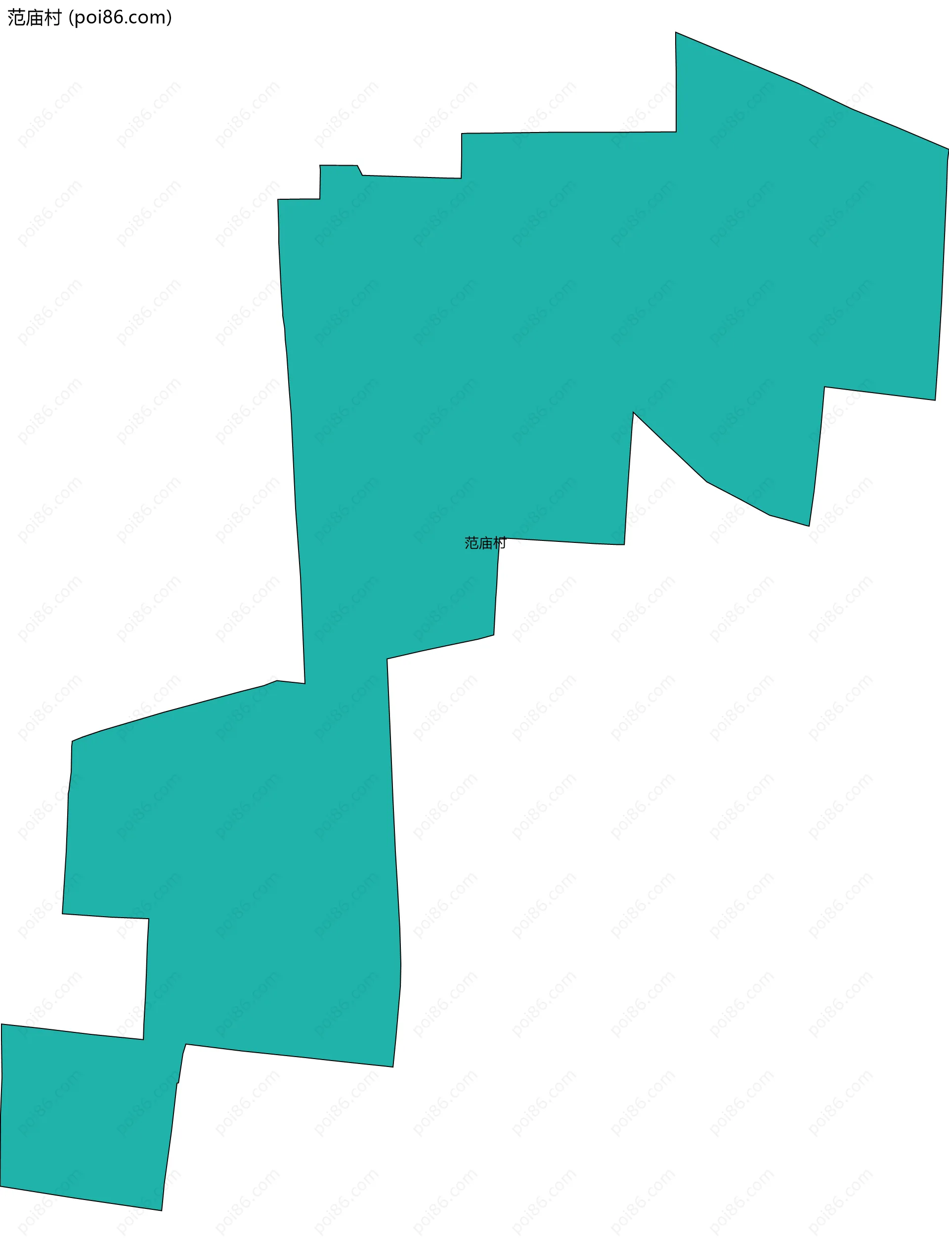 范庙村边界地图