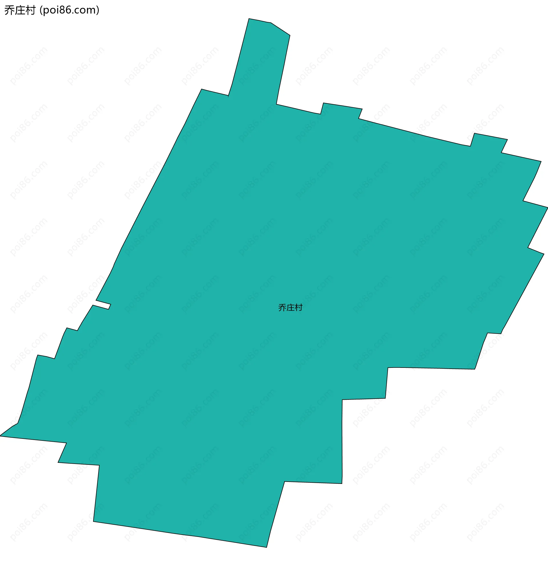 乔庄村边界地图