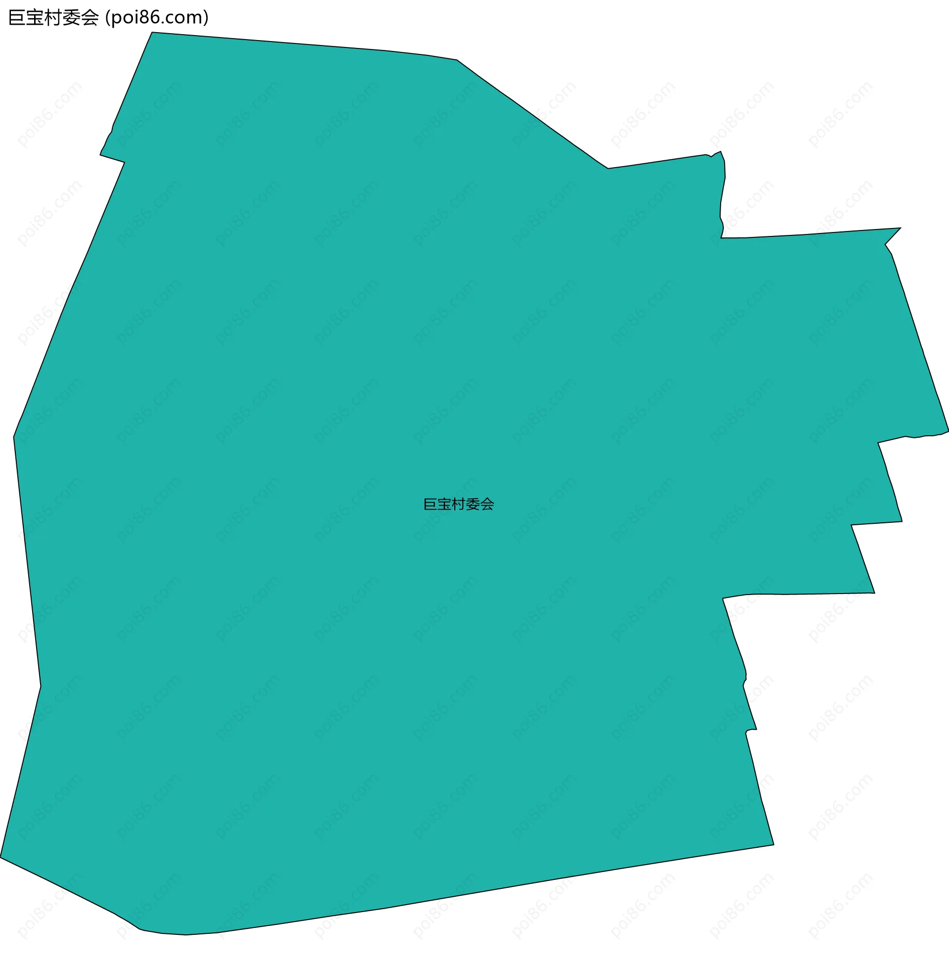 巨宝村委会边界地图