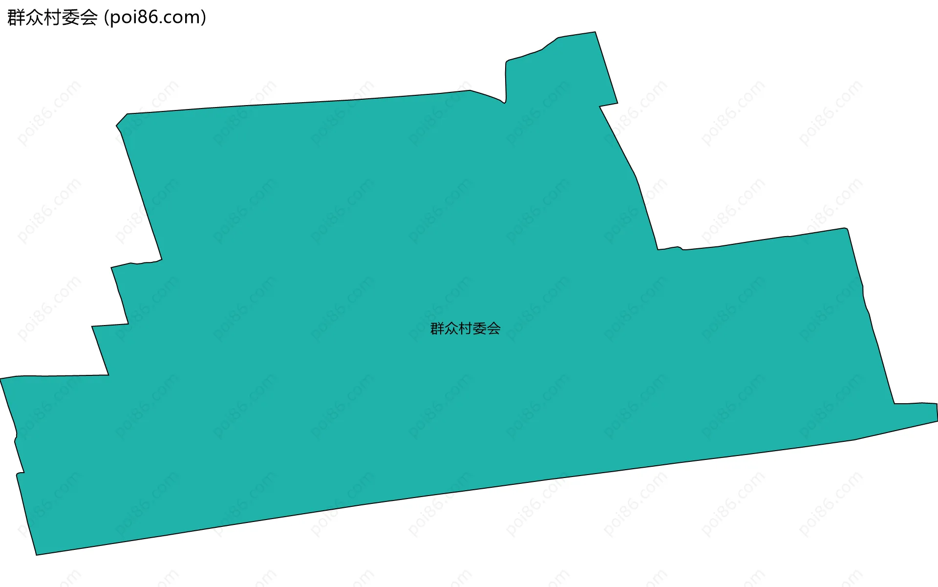 群众村委会边界地图