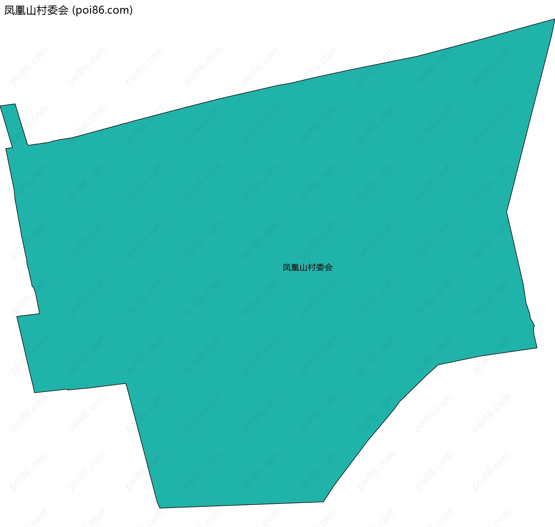 凤凰山村委会边界地图