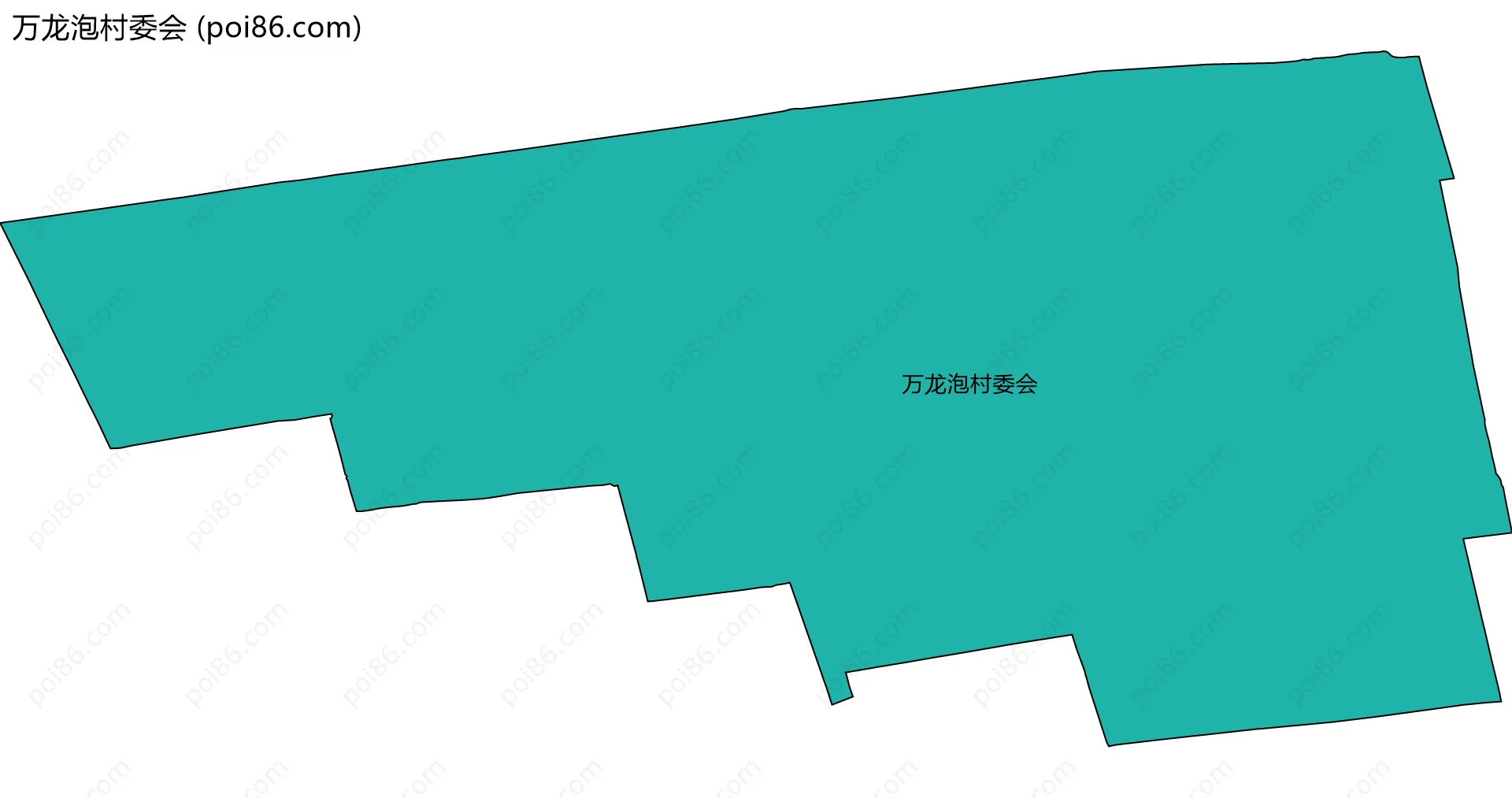 万龙泡村委会边界地图
