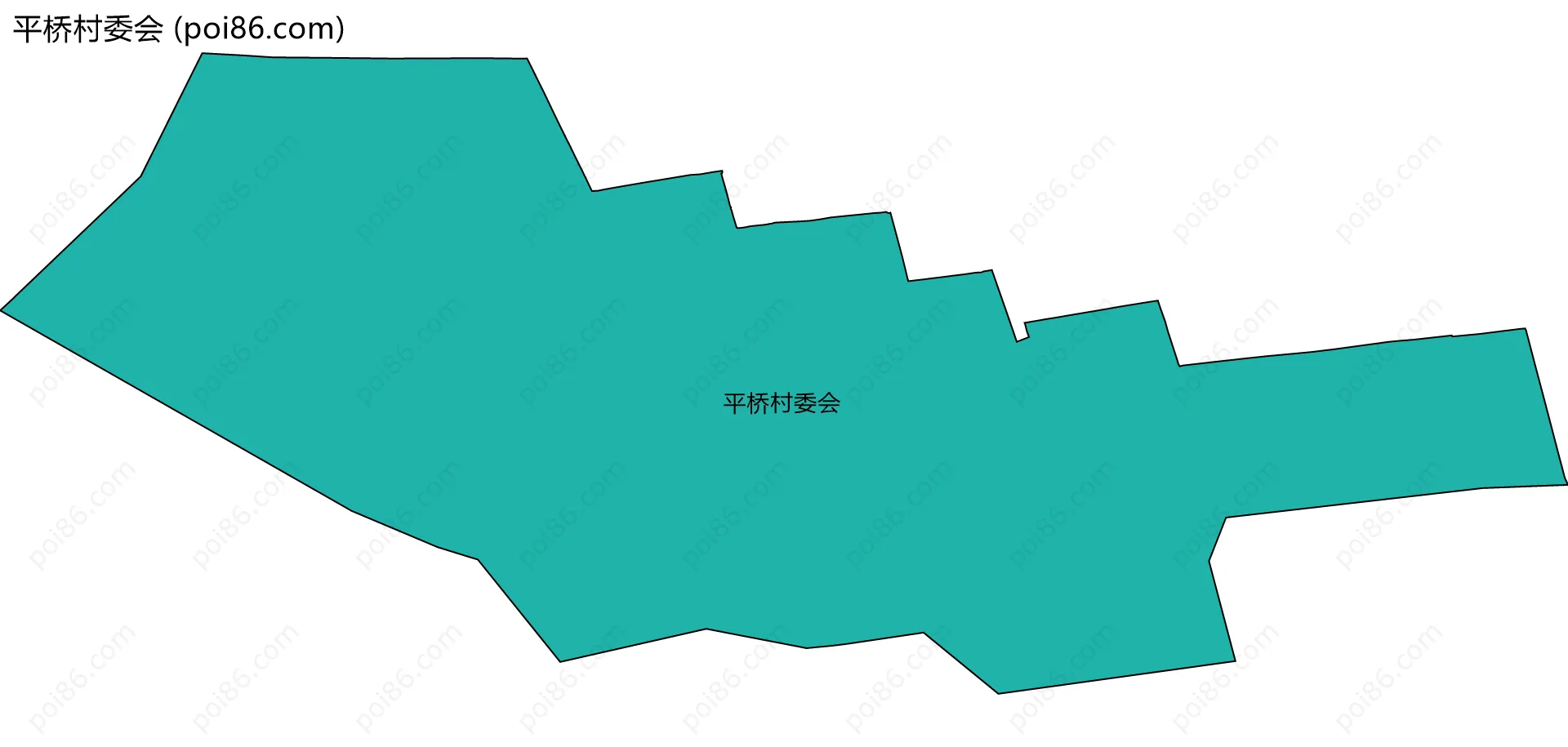 平桥村委会边界地图