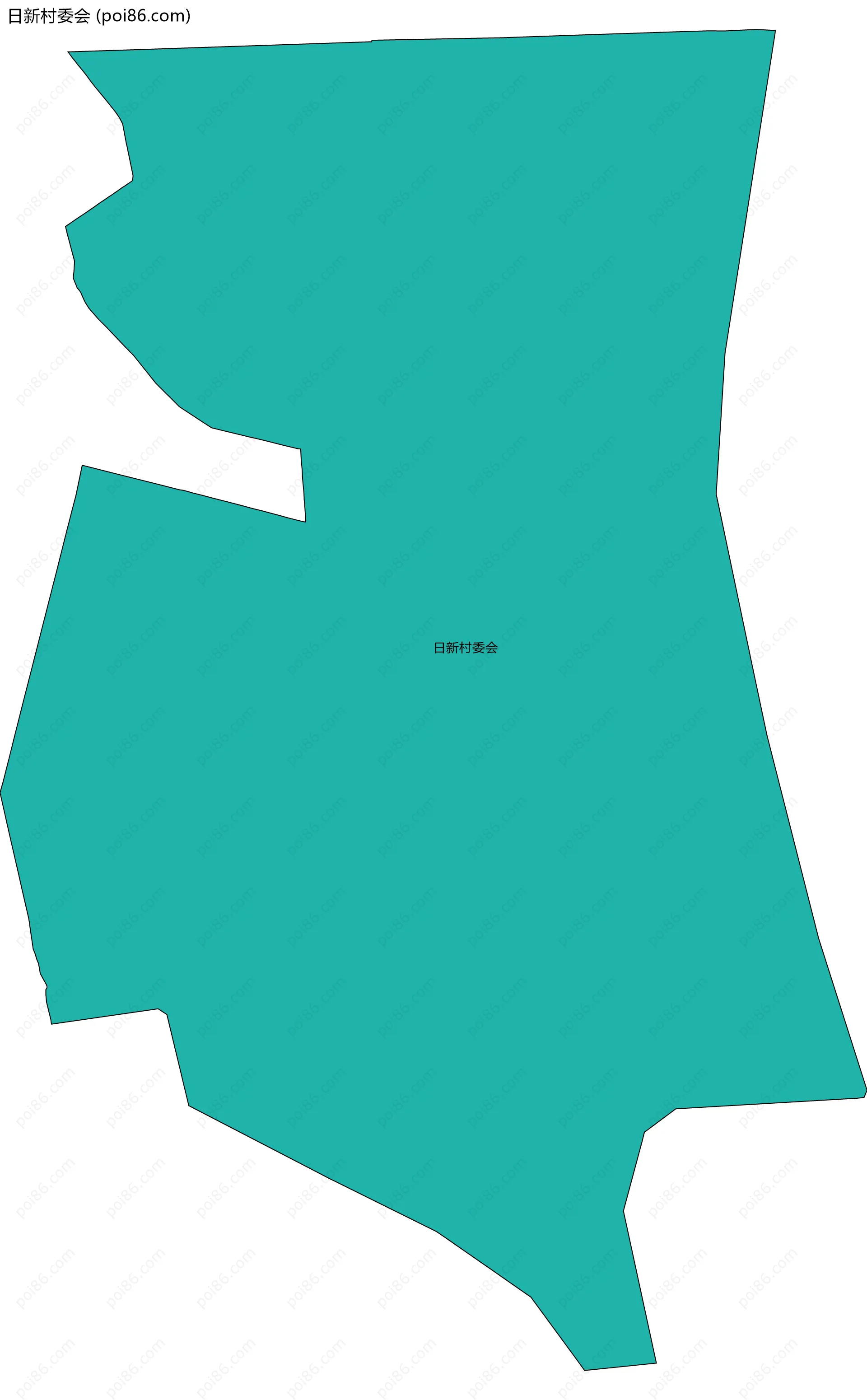 日新村委会边界地图