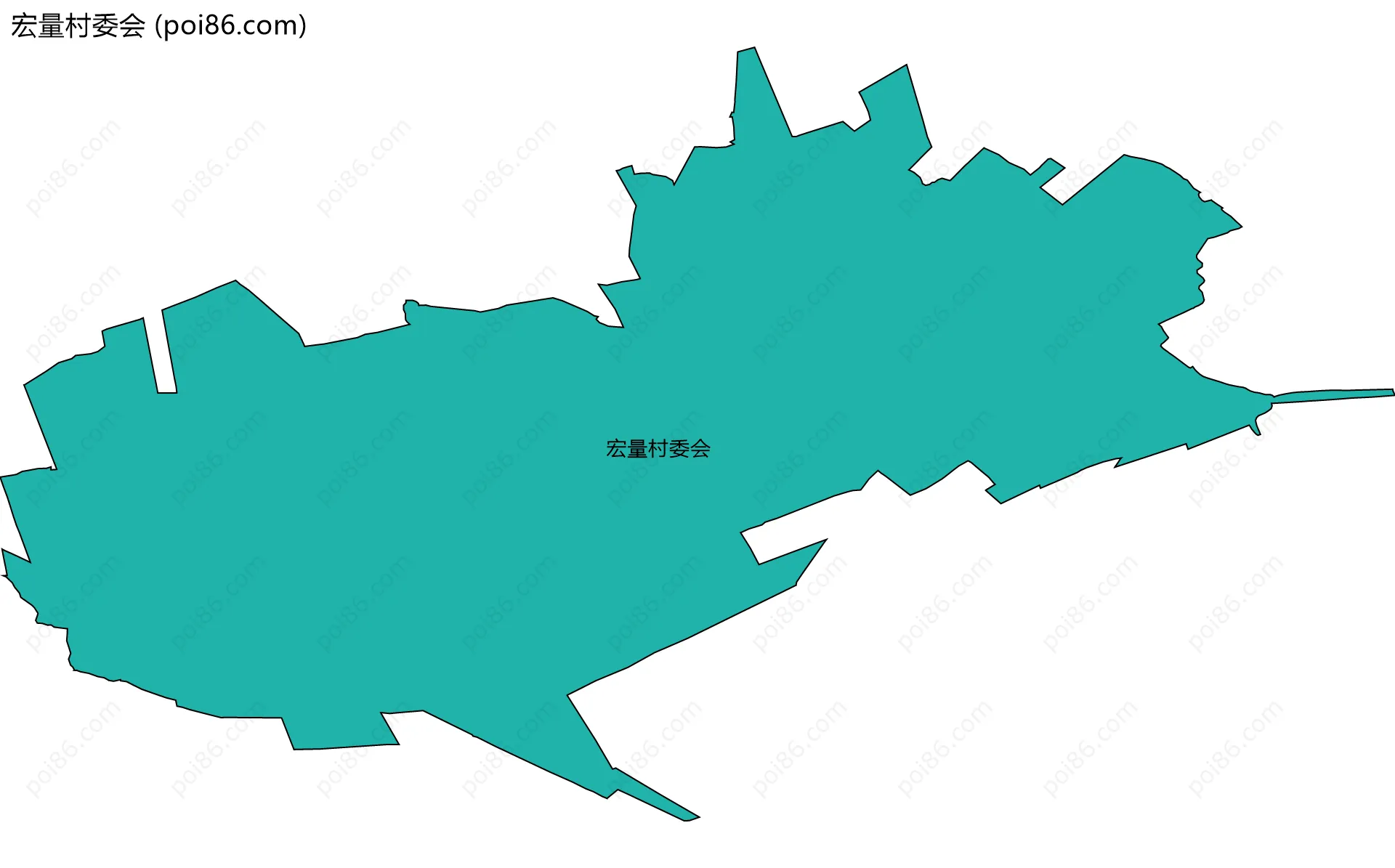 宏量村委会边界地图