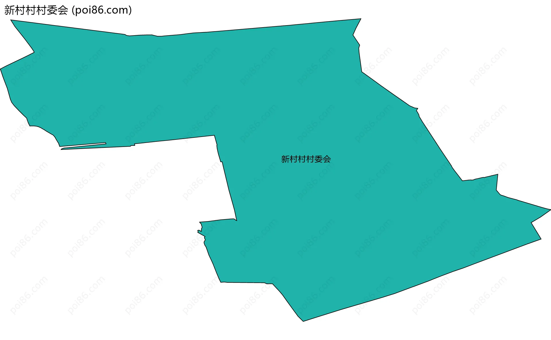 新村村村委会边界地图