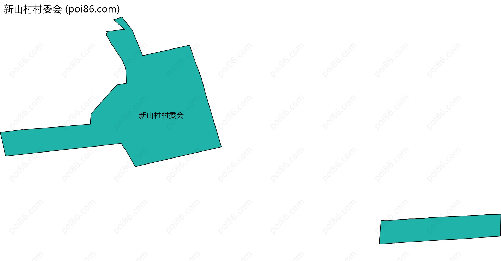 新山村村委会边界地图