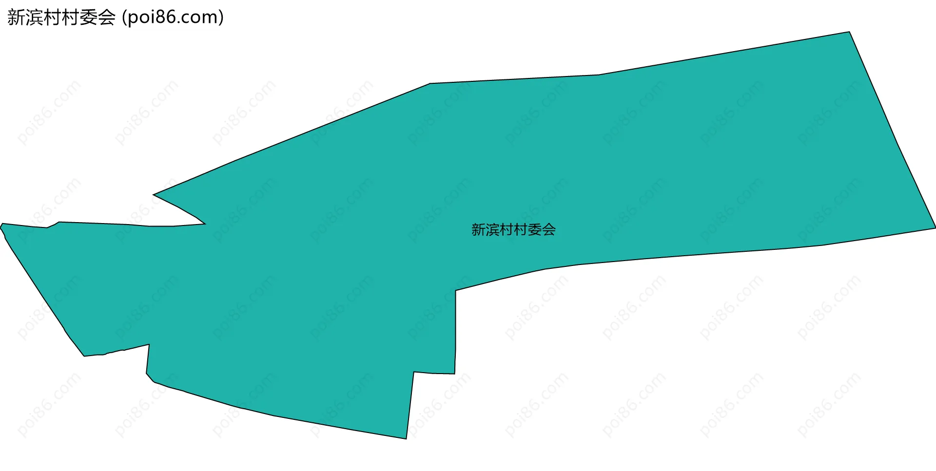 新滨村村委会边界地图