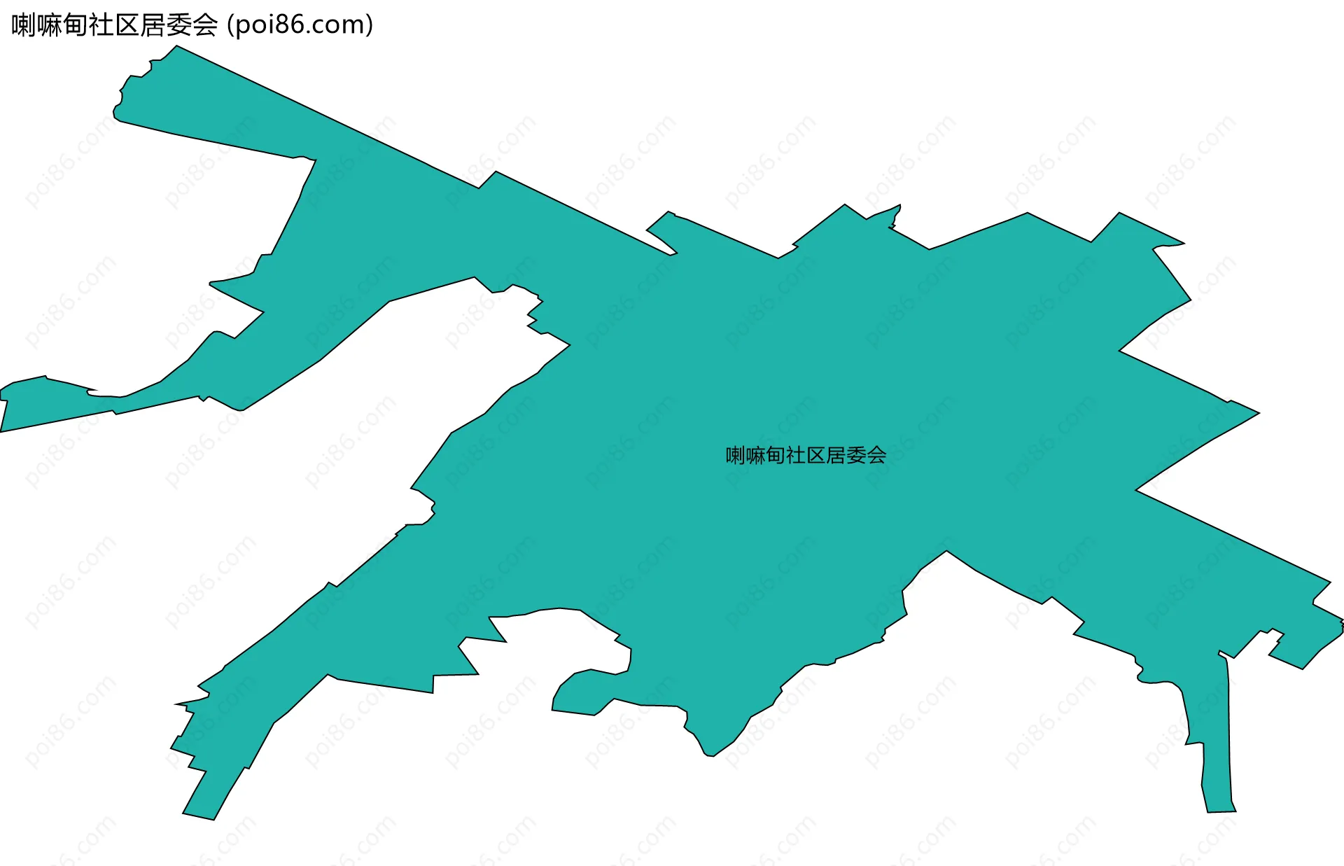 喇嘛甸社区居委会边界地图