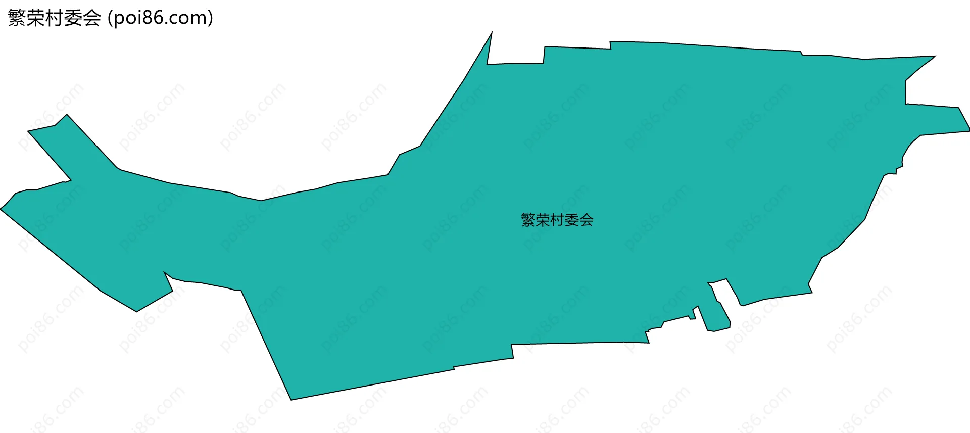 繁荣村委会边界地图