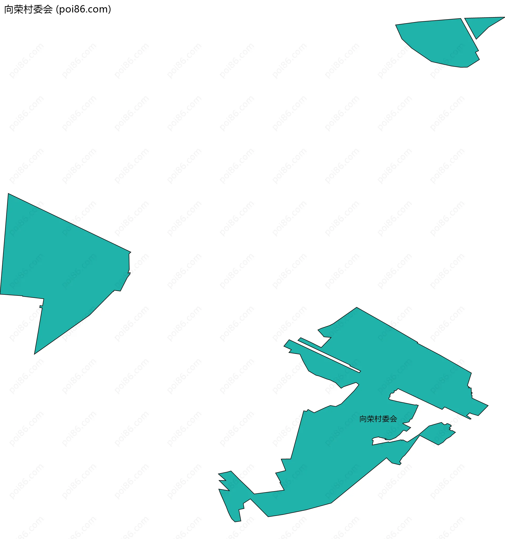 向荣村委会边界地图