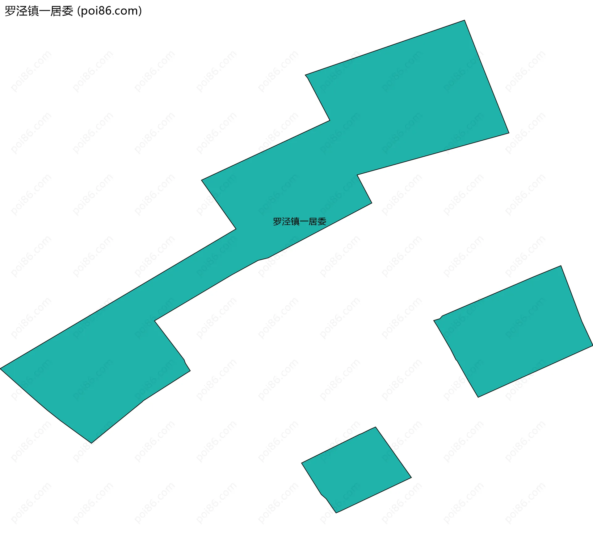 罗泾镇一居委边界地图