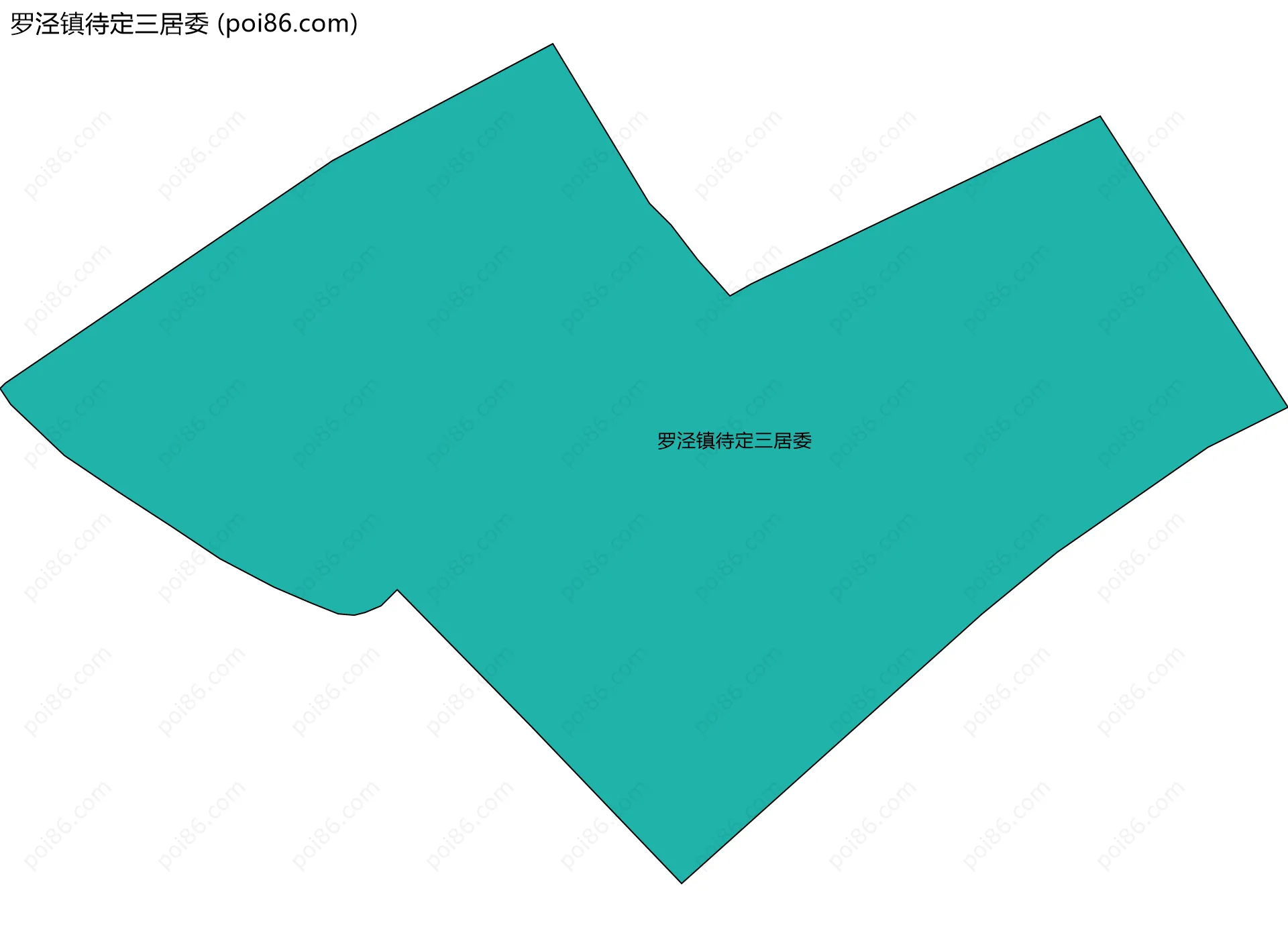 罗泾镇待定三居委边界地图