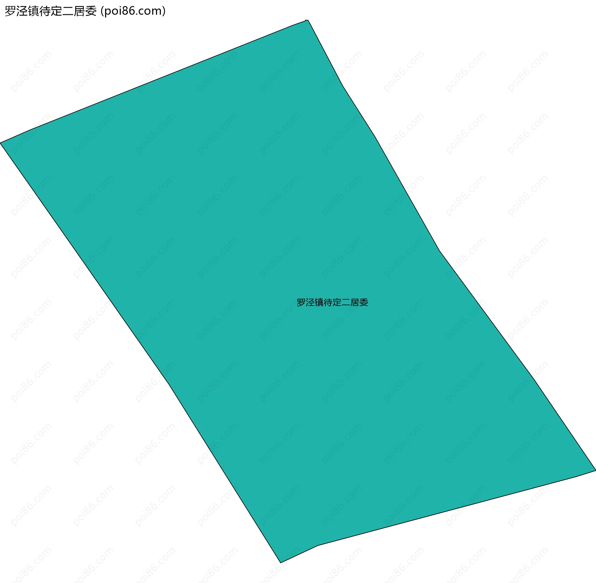 罗泾镇待定二居委边界地图