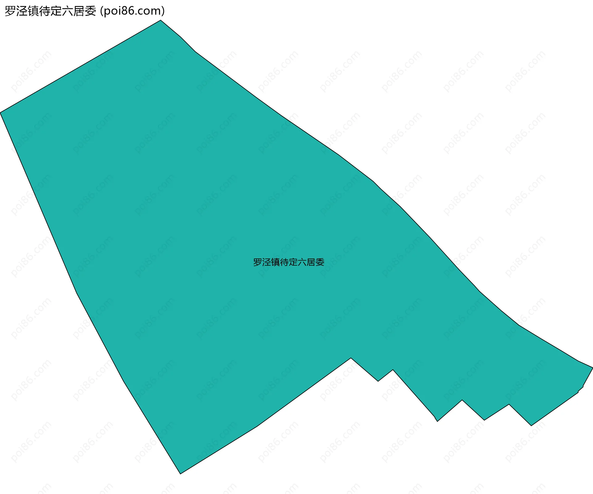 罗泾镇待定六居委边界地图