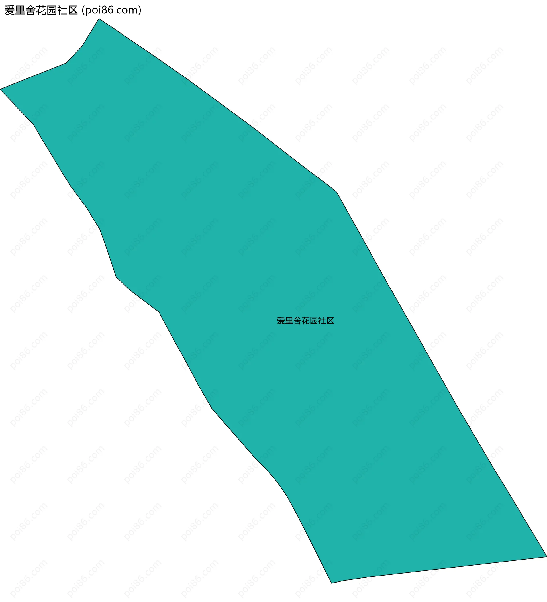 爱里舍花园社区边界地图