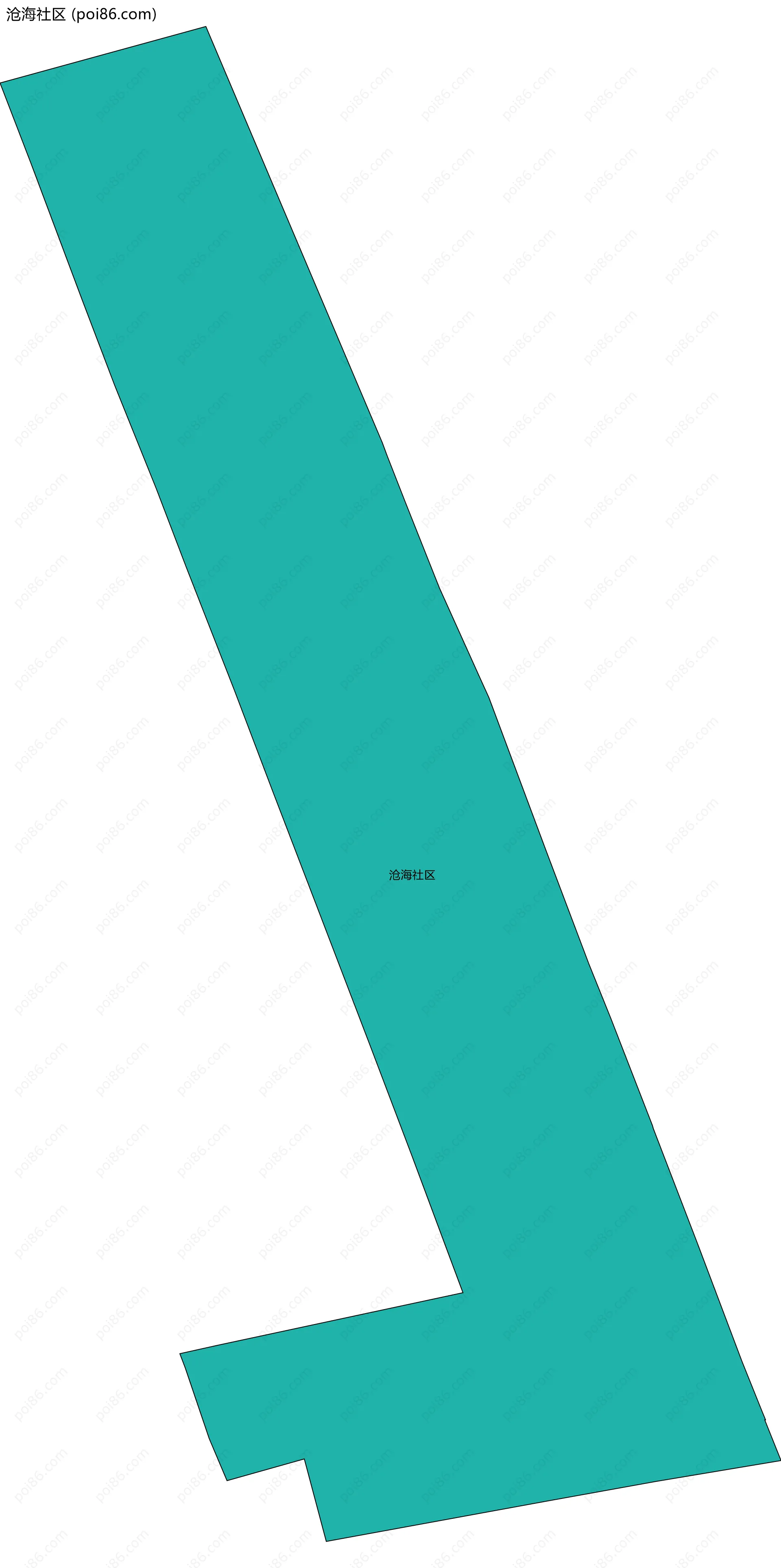 沧海社区边界地图