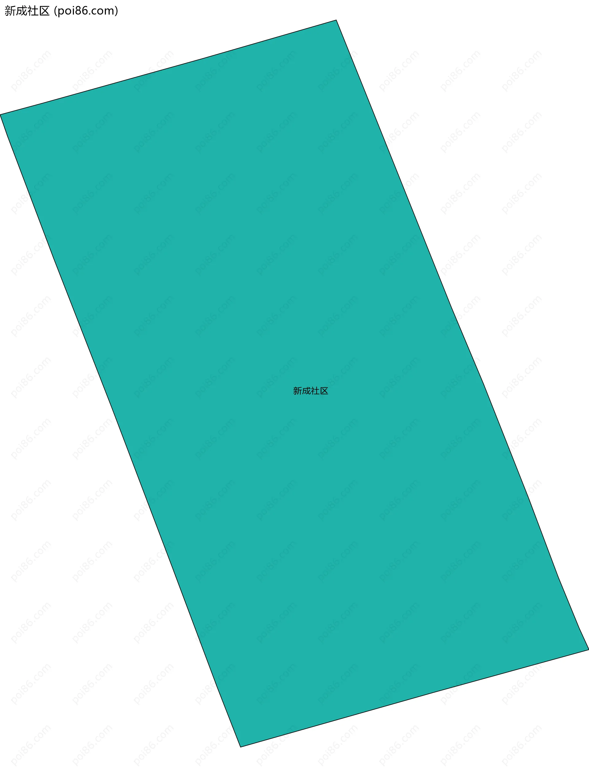 新成社区边界地图