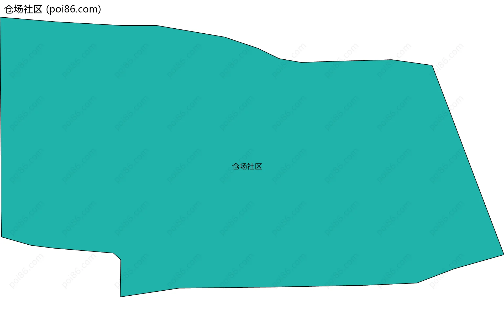 仓场社区边界地图