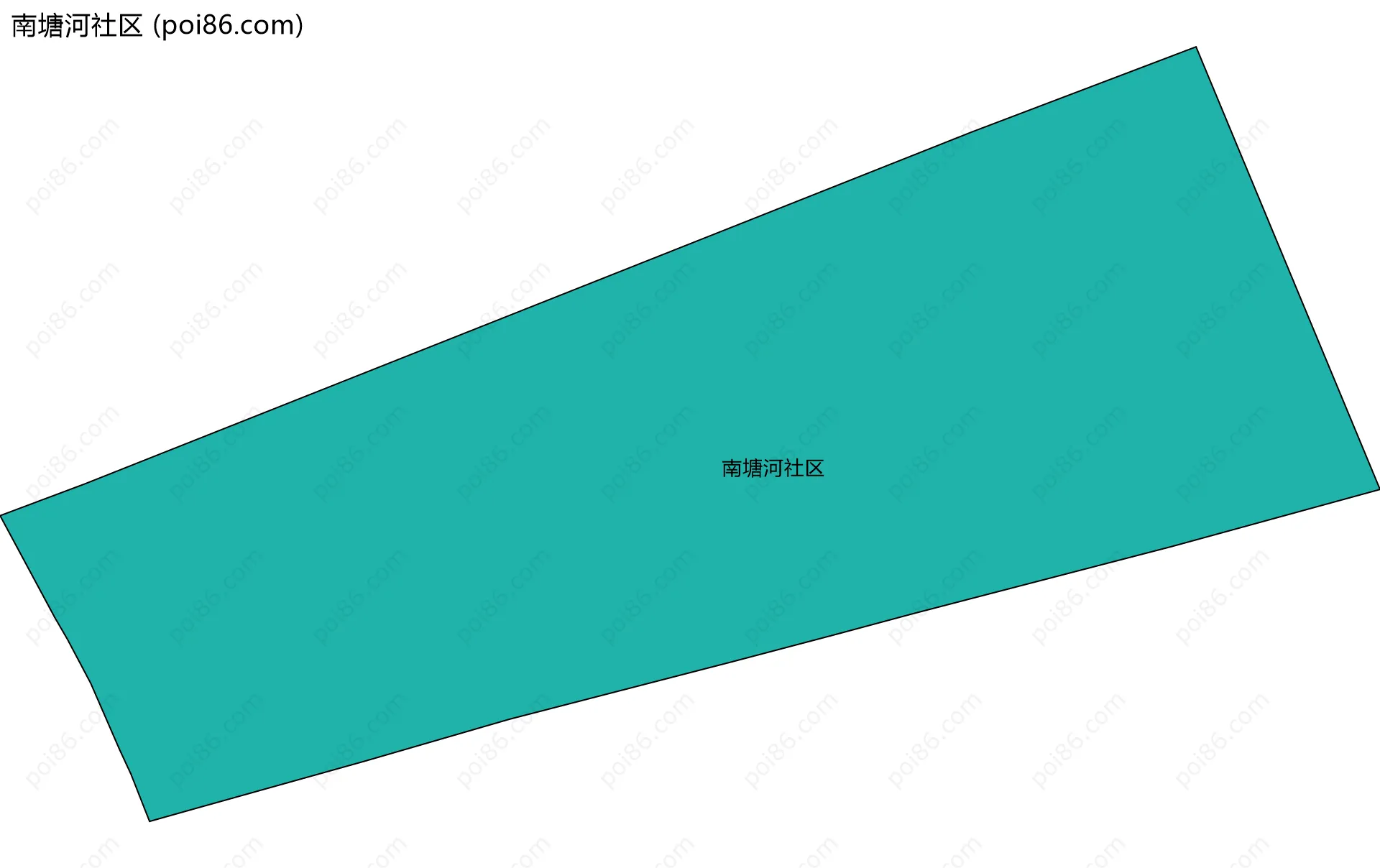 南塘河社区边界地图