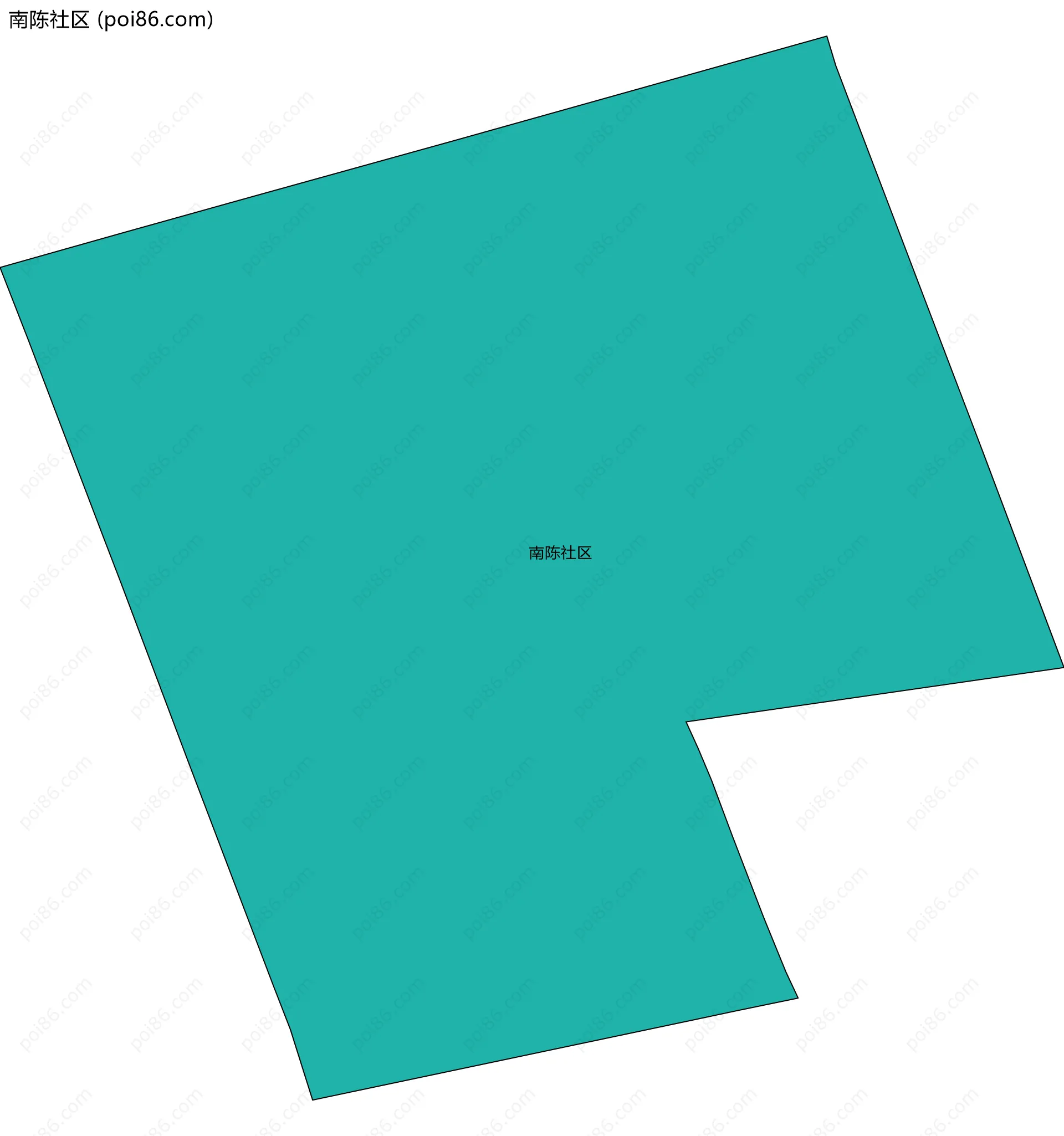 南陈社区边界地图